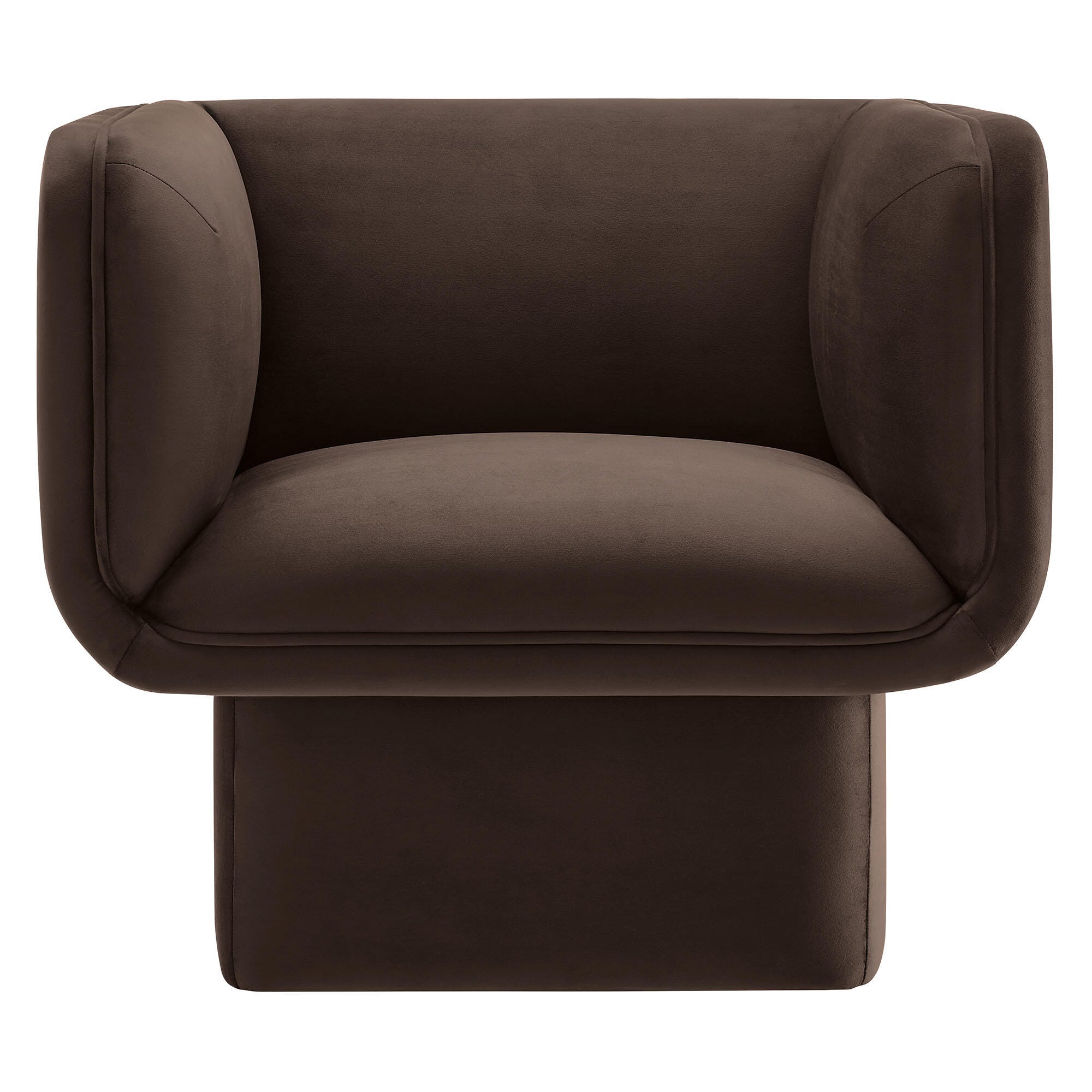 Modway Tate Accent Chair, Chocolate Brown, large