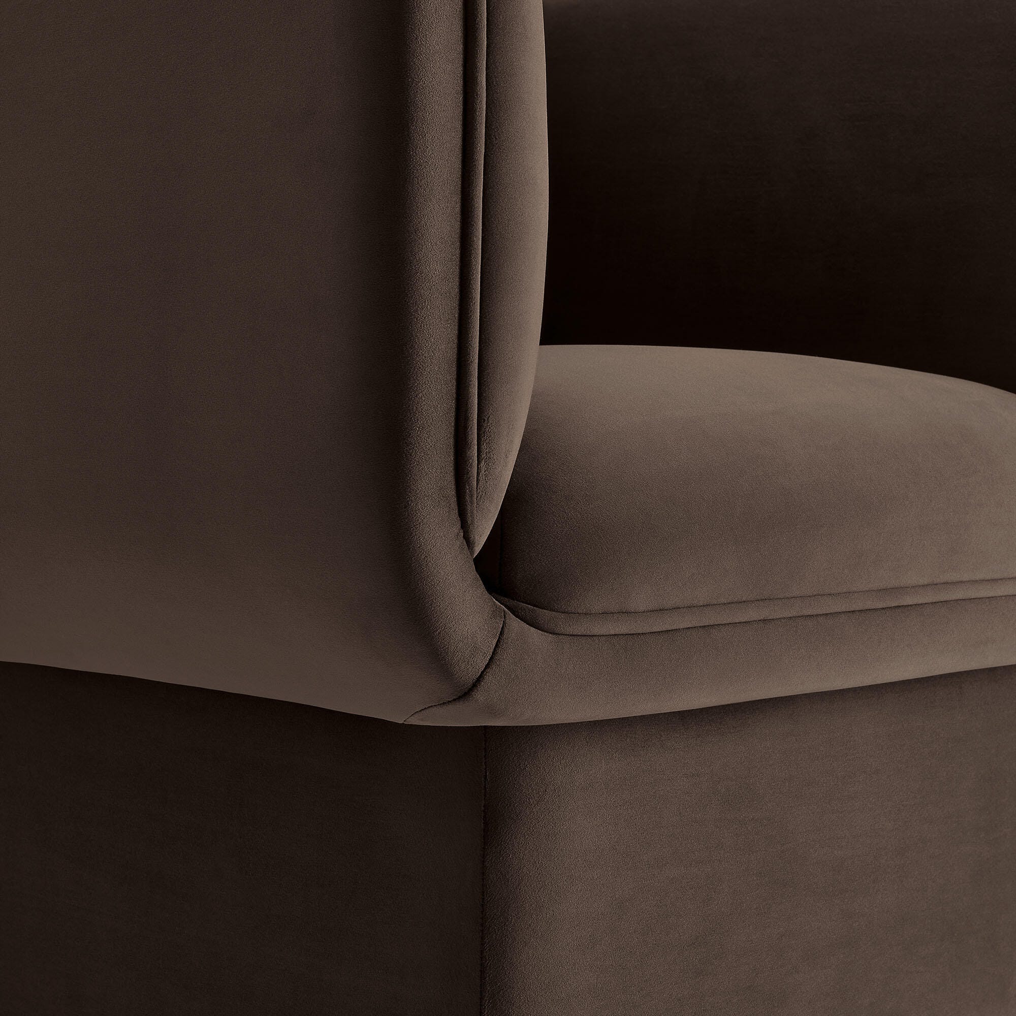 Modway Tate Accent Chair, Chocolate Brown, large