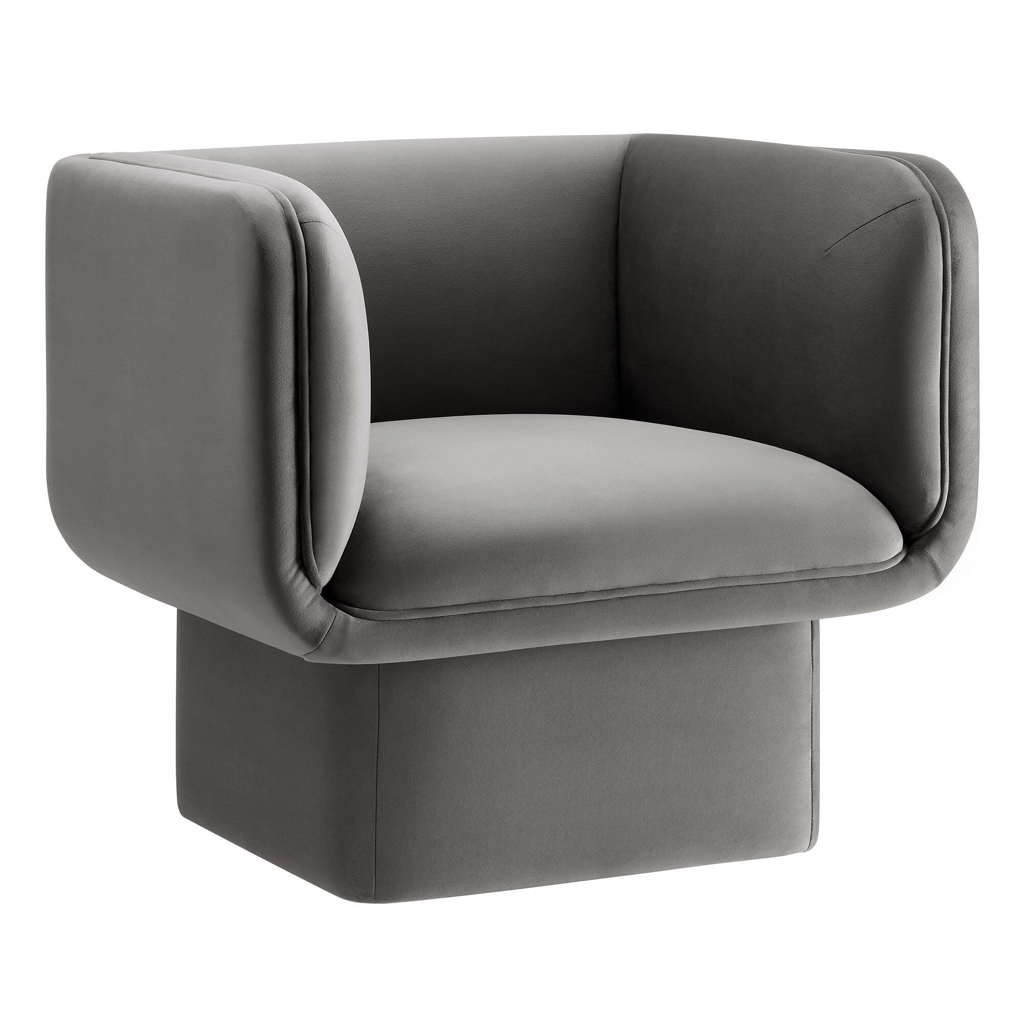 Modway Tate Accent Chair, Storm Gray, large