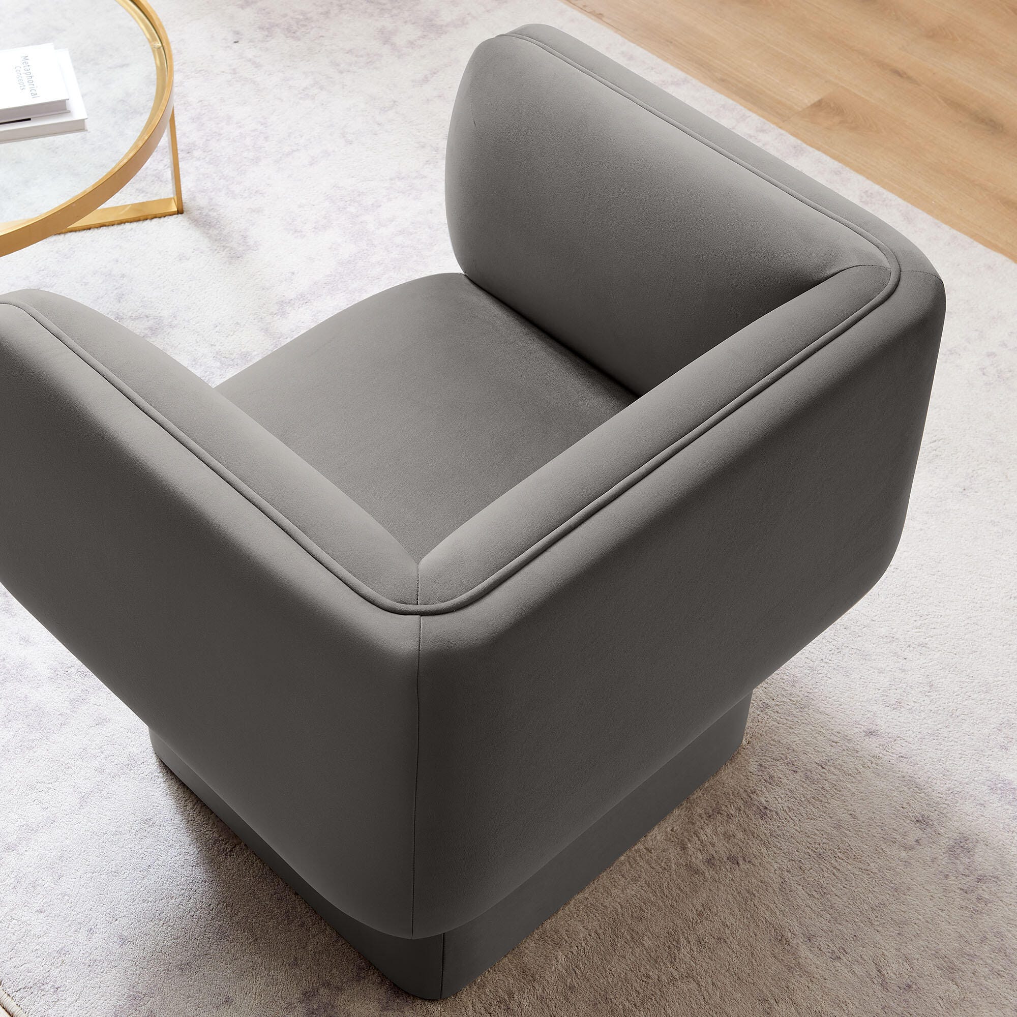 Modway Tate Accent Chair, Storm Gray, large