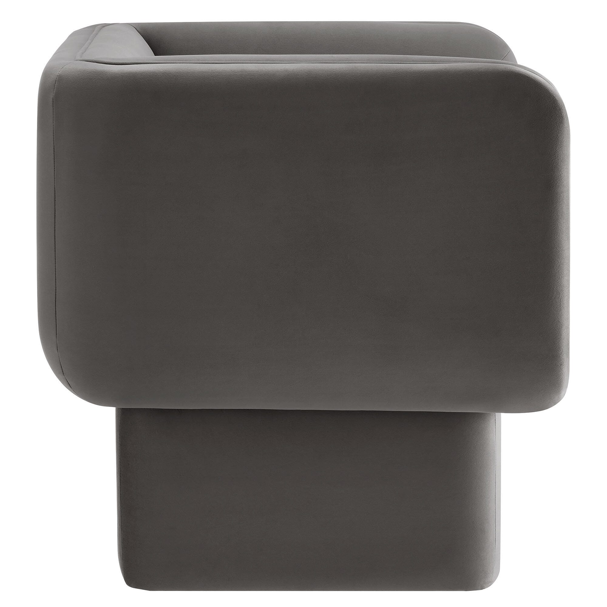 Modway Tate Accent Chair, Storm Gray, large