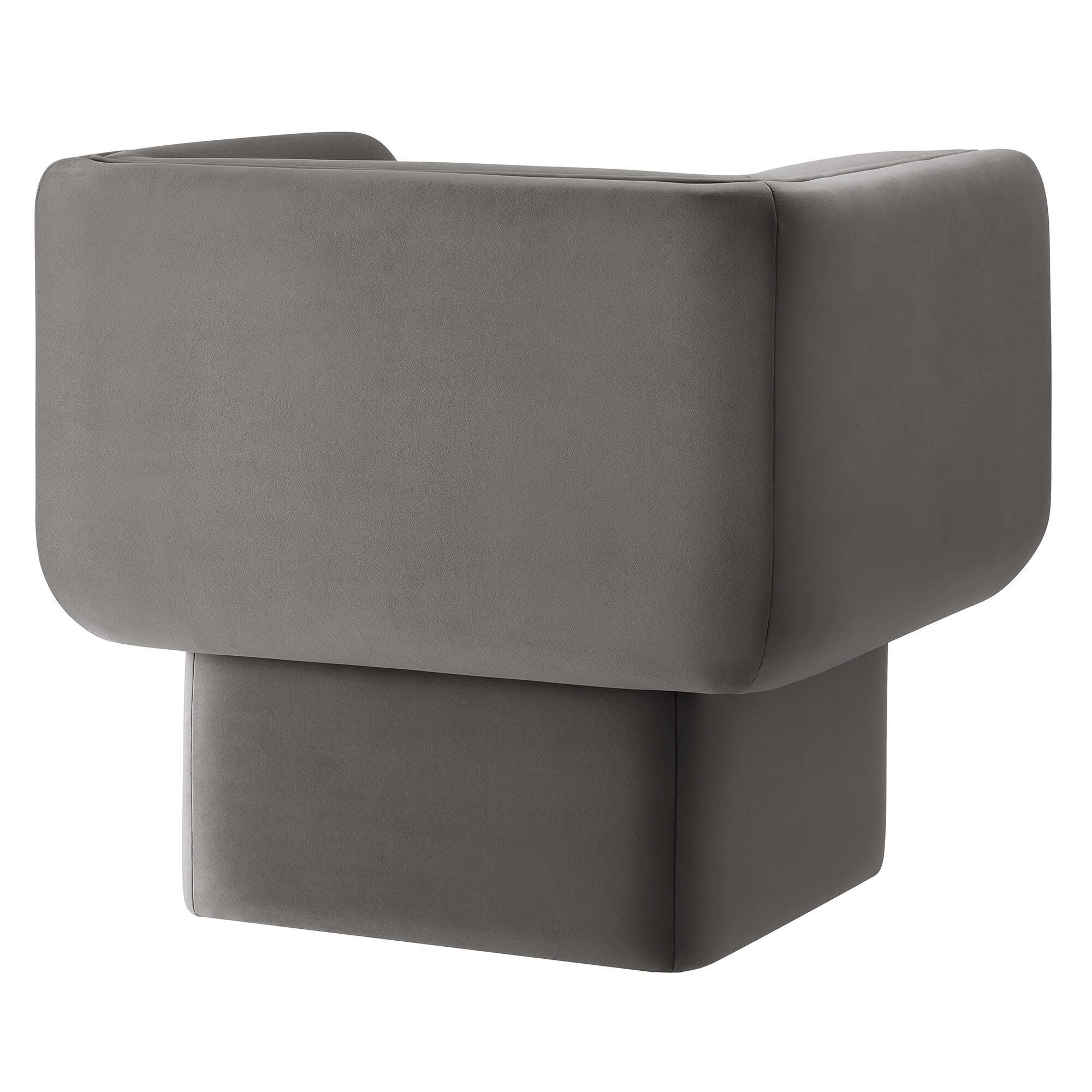Modway Tate Accent Chair, Storm Gray, large