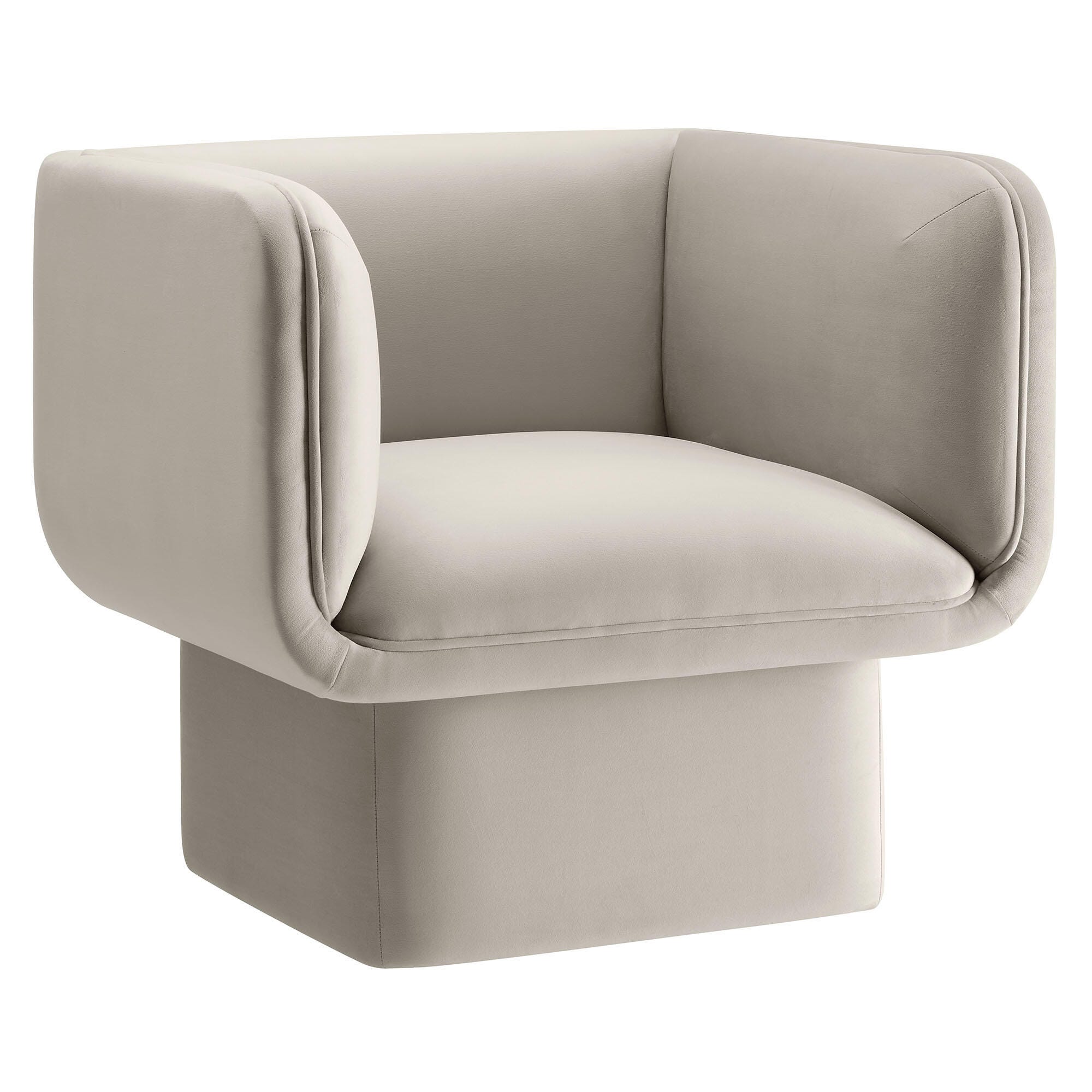 Modway Tate Accent Chair, Almond, large