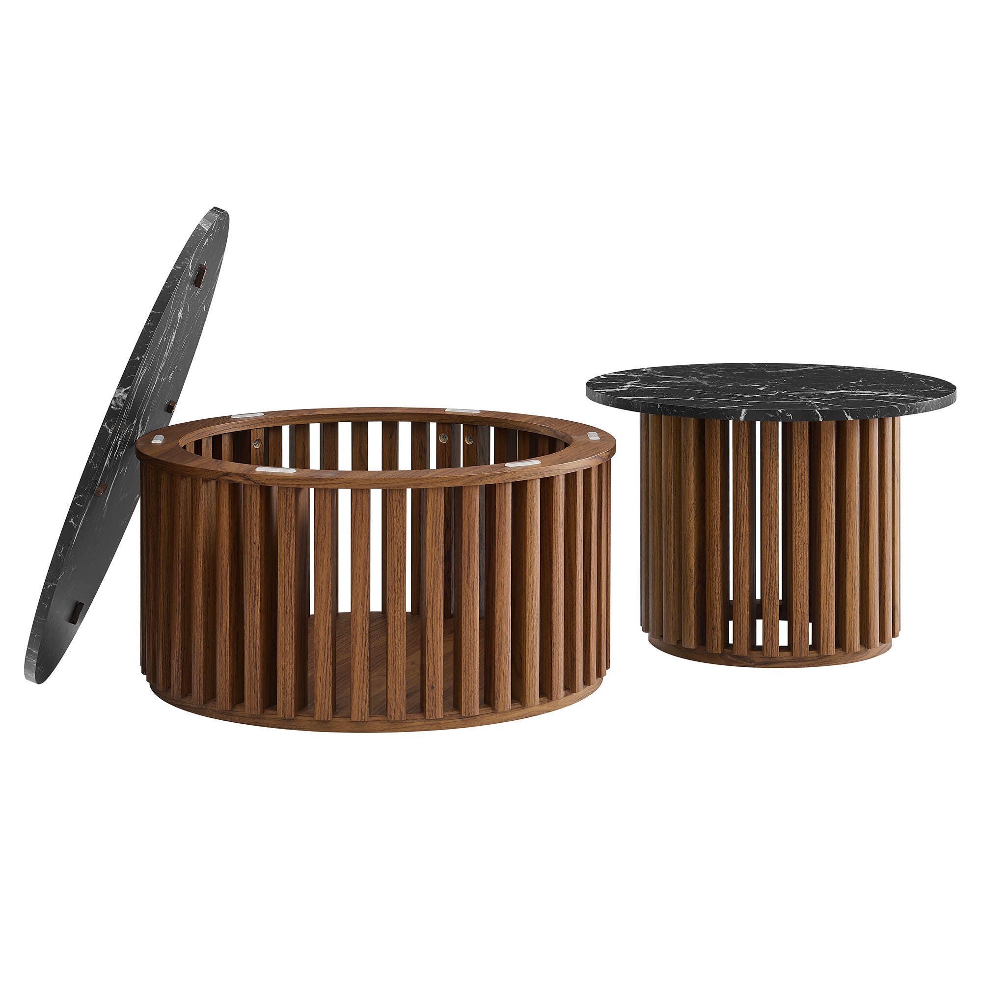Modway Fortitude Nesting Coffee Table (Set of 2), , large