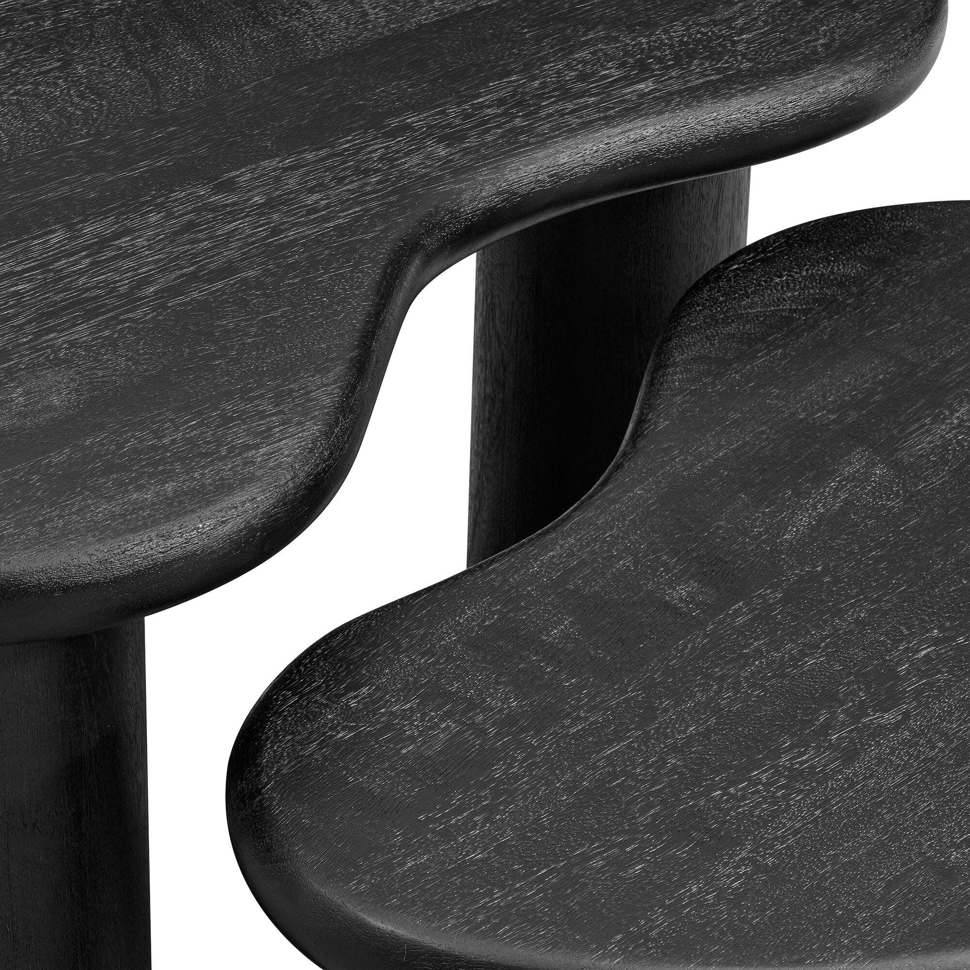 Modway Hackney Nesting Coffee Table (Set of 2), Black, large