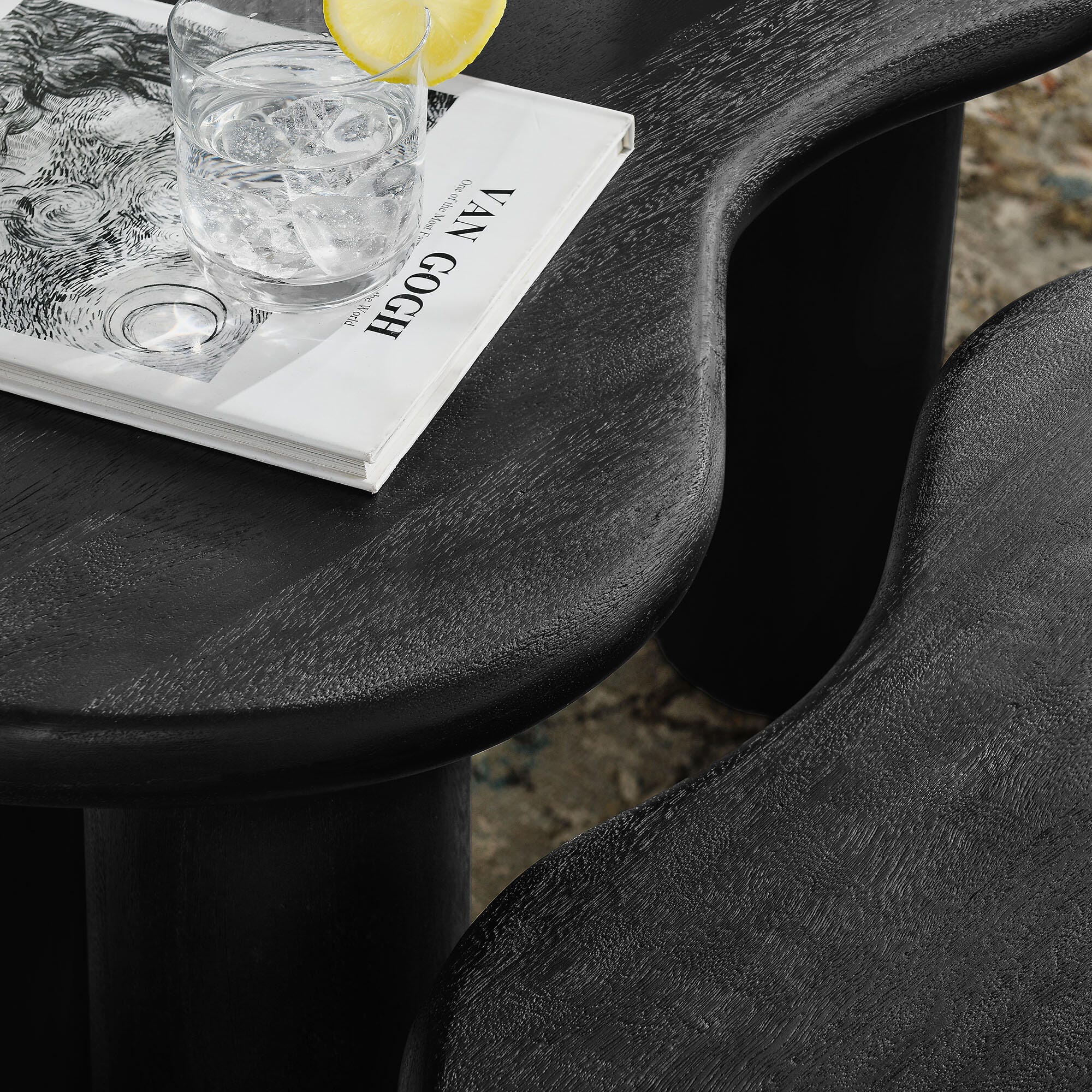 Modway Hackney Nesting Coffee Table (Set of 2), Black, large