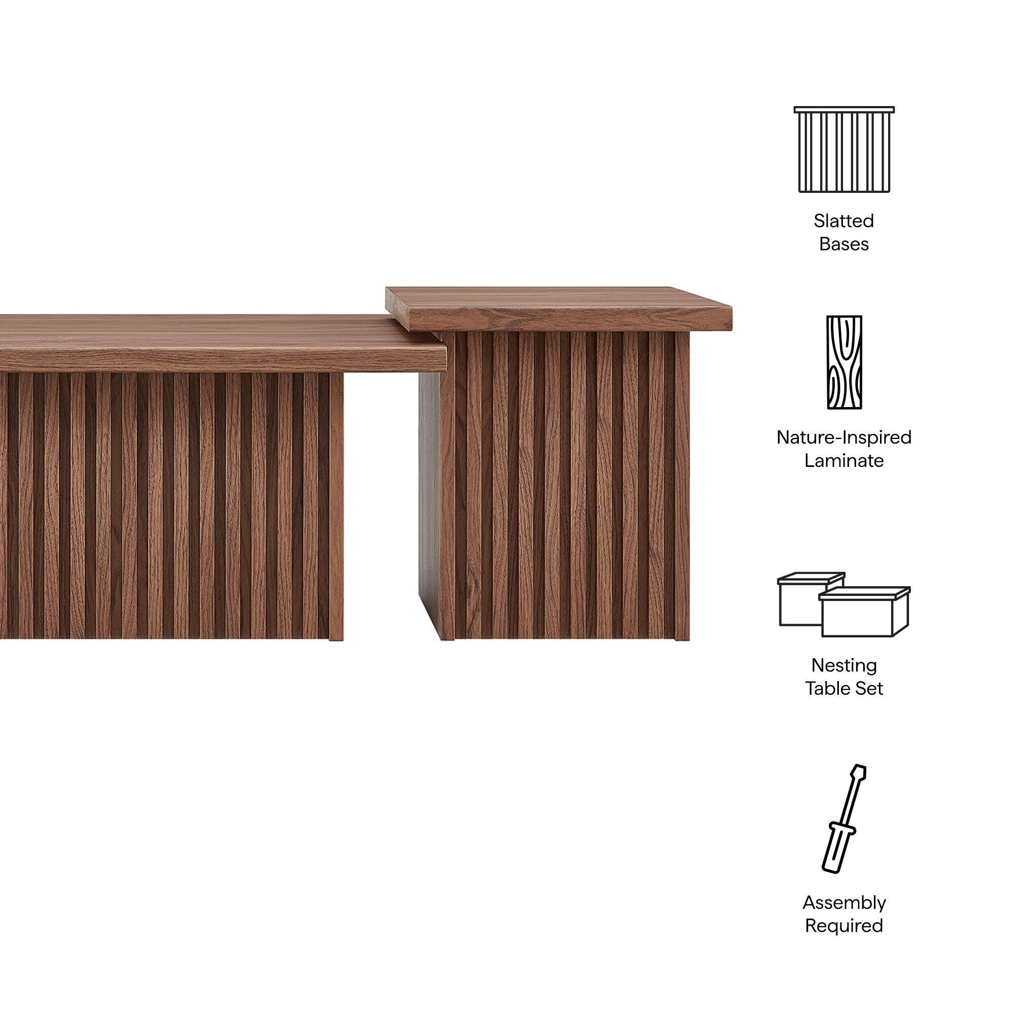 Modway Render Nesting Coffee Table (Set of 2), , large