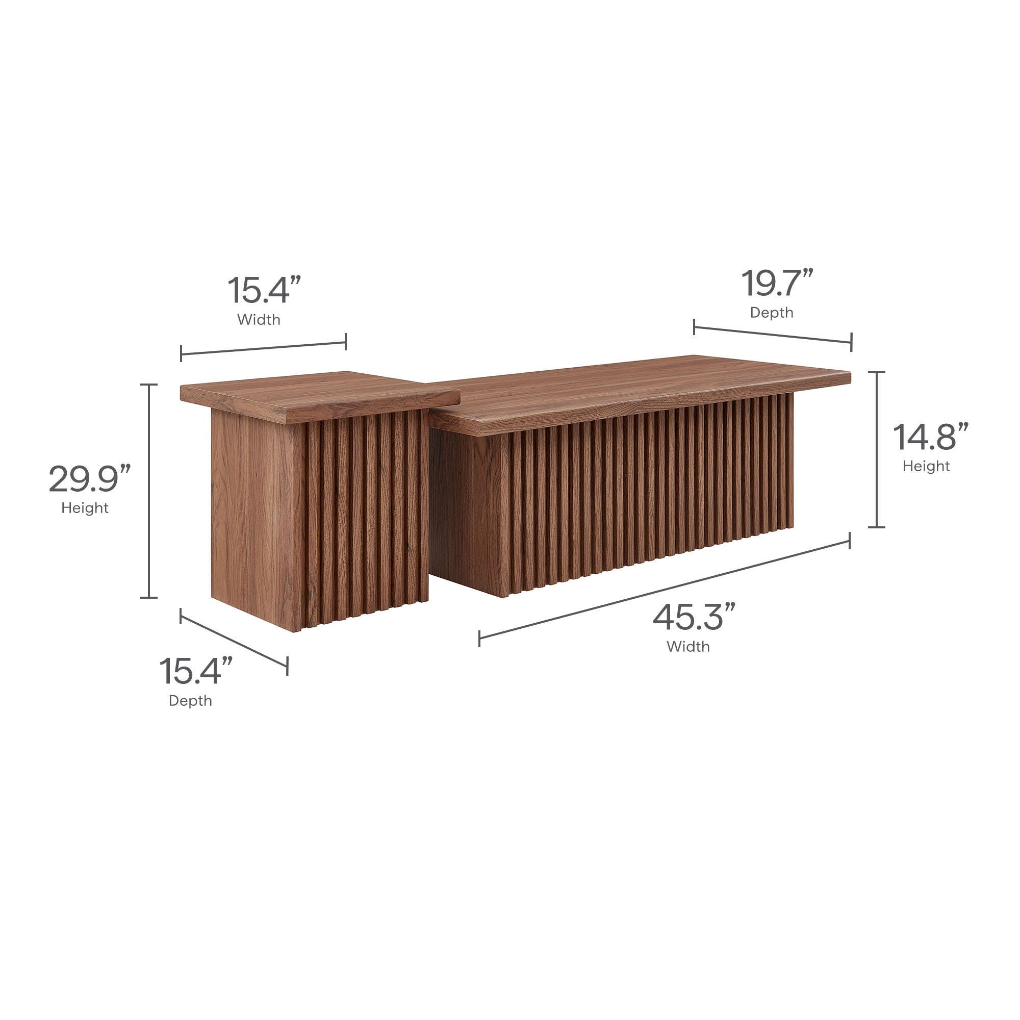Modway Render Nesting Coffee Table (Set of 2), , large