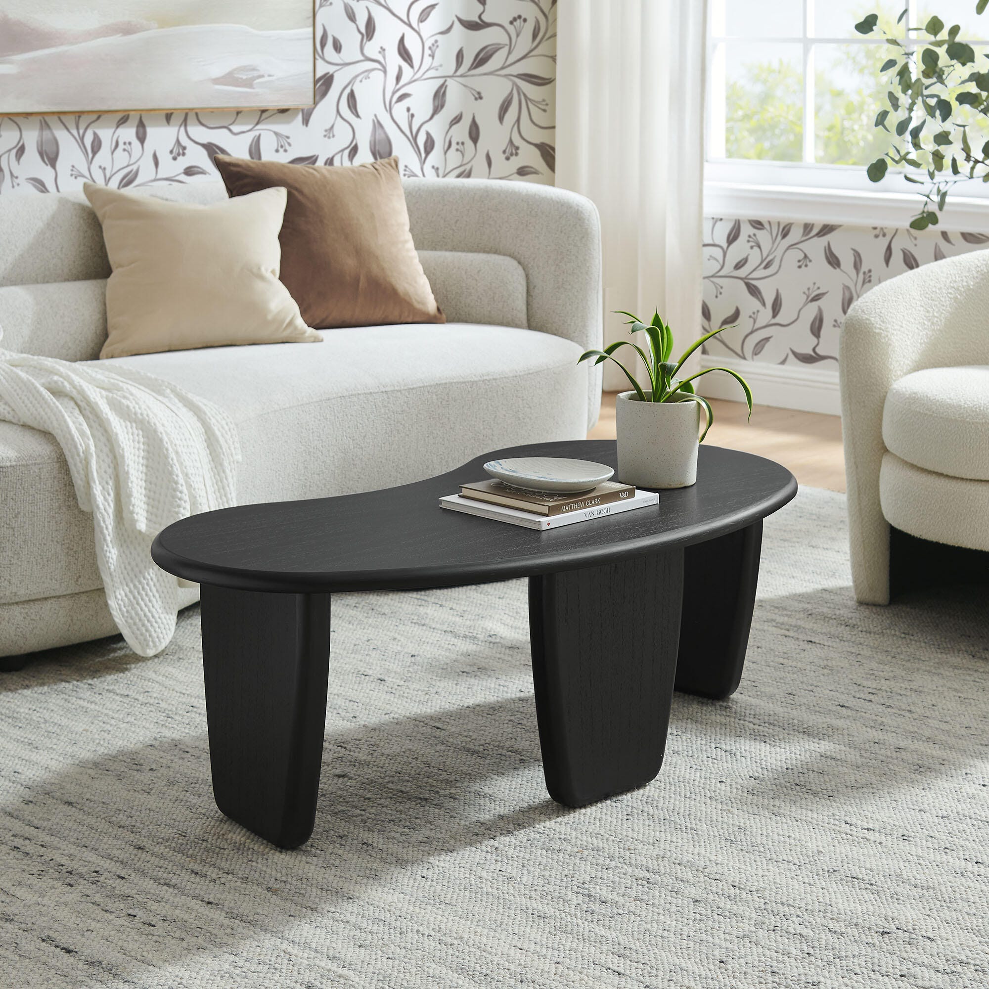 Modway Vetra Coffee Table, Black, rollover