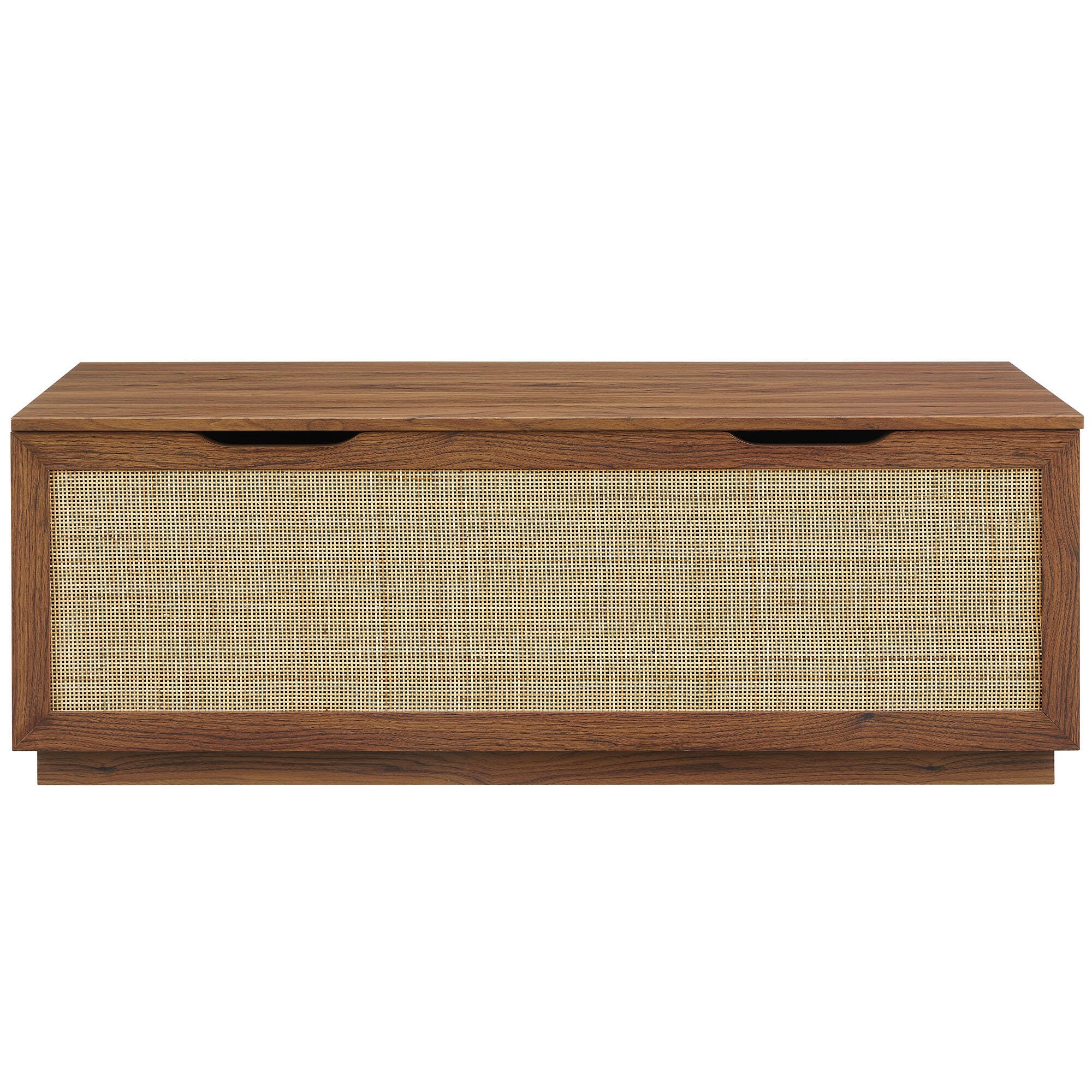 Modway Soma Storage Bench, Walnut, large