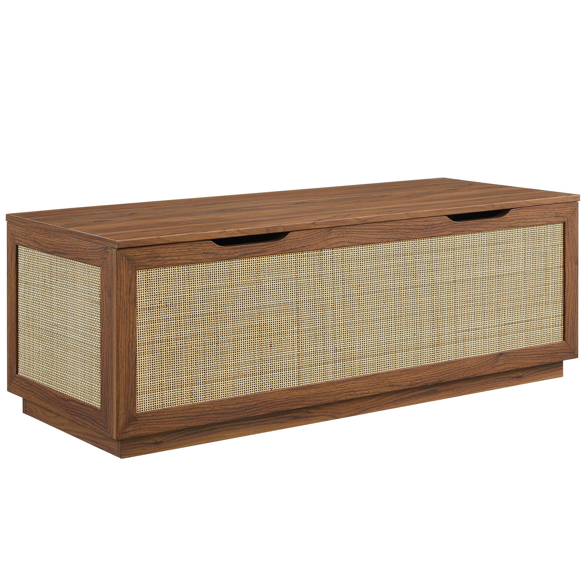 Modway Soma Storage Bench, Walnut, large