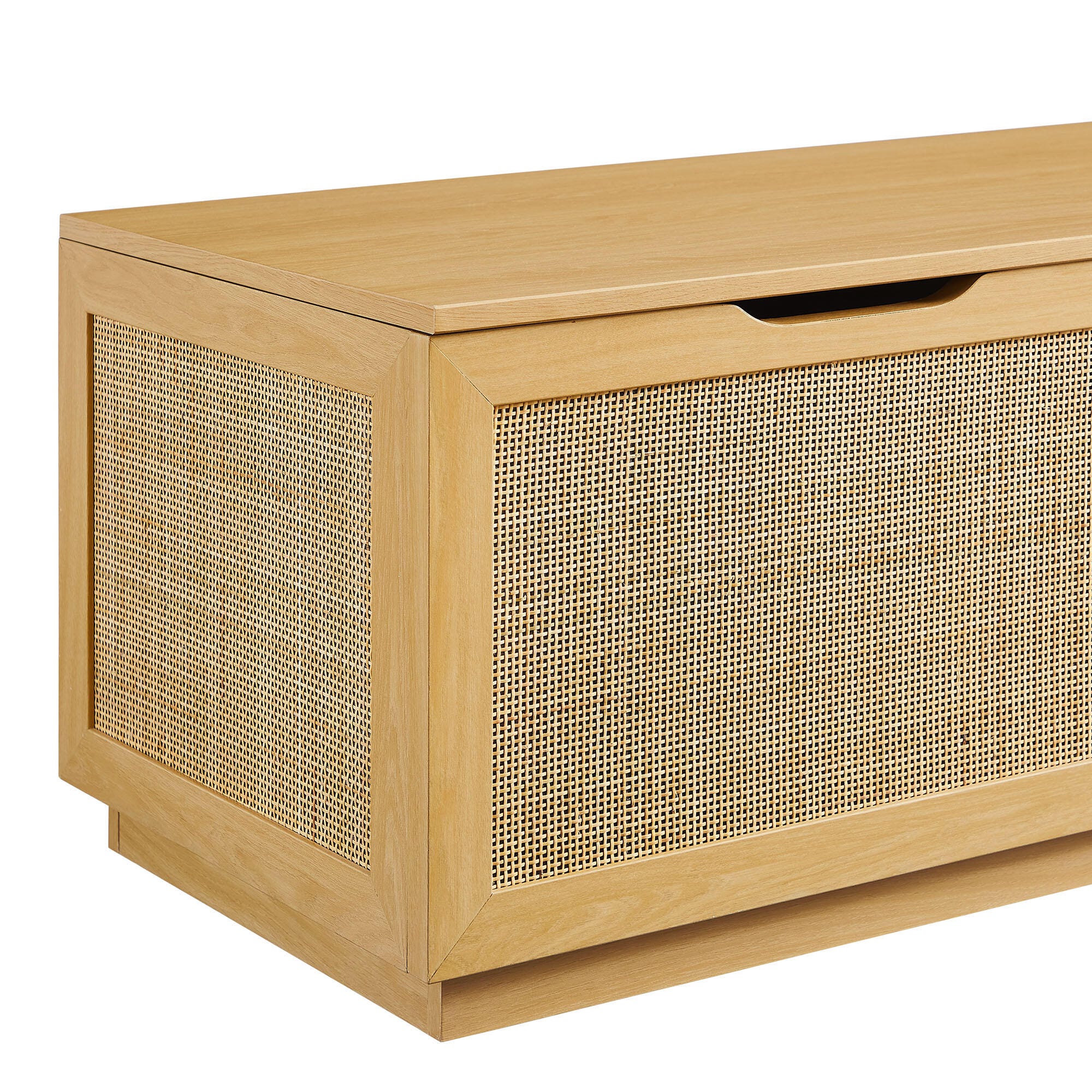 Modway Soma Storage Bench, Oak, large