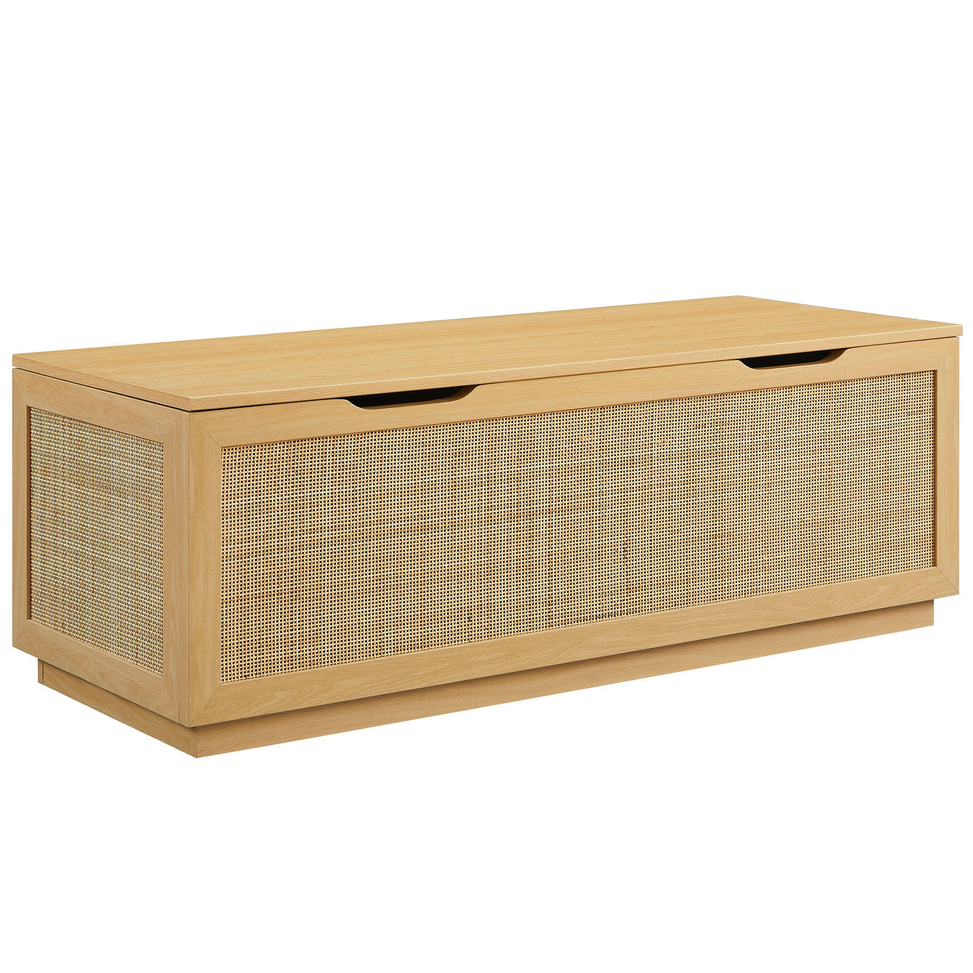 Modway Soma Storage Bench, Oak, large