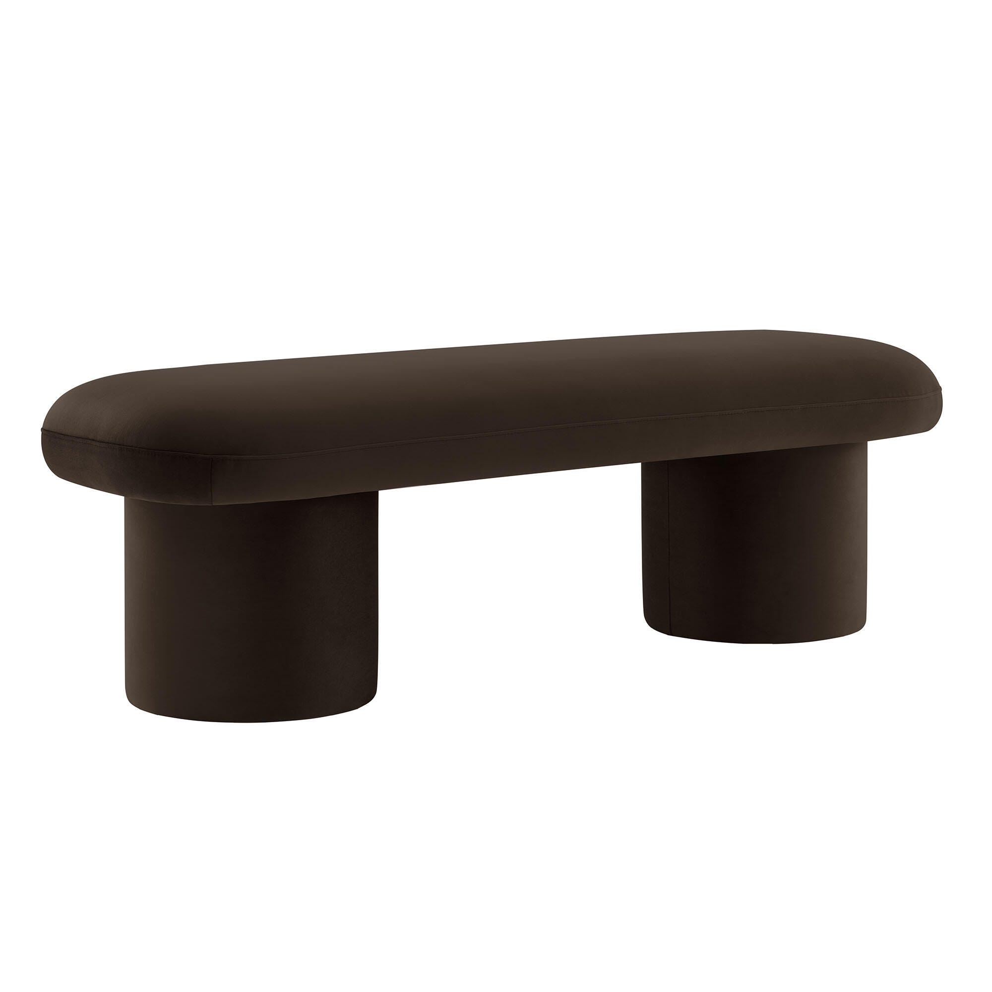 Modway Orla Bench, Chocolate Brown, large