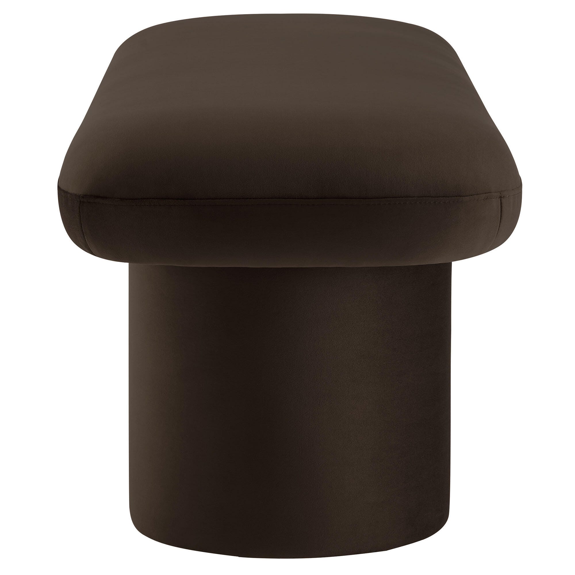 Modway Orla Bench, Chocolate Brown, large