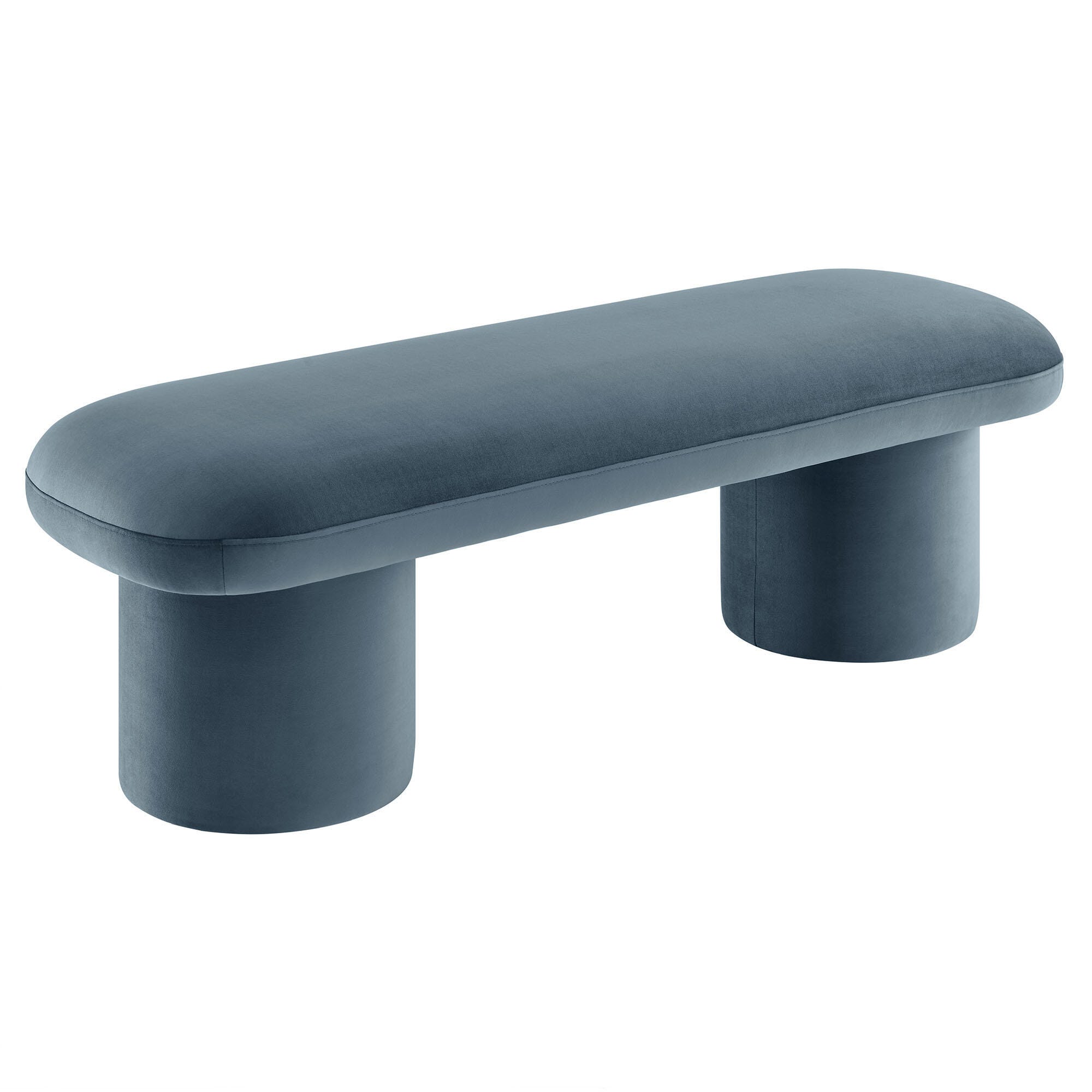Modway Orla Bench, Cadet Blue, large