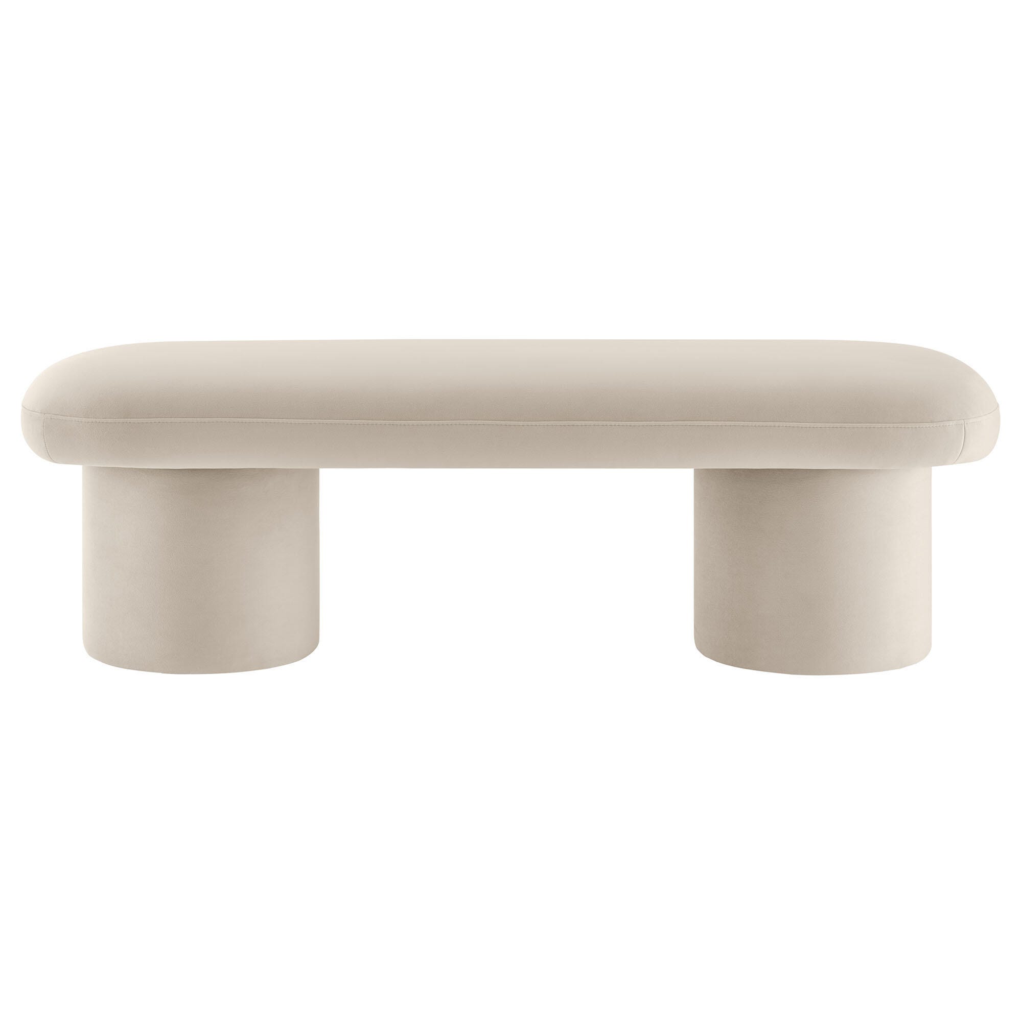 Modway Orla Bench, Almond, large