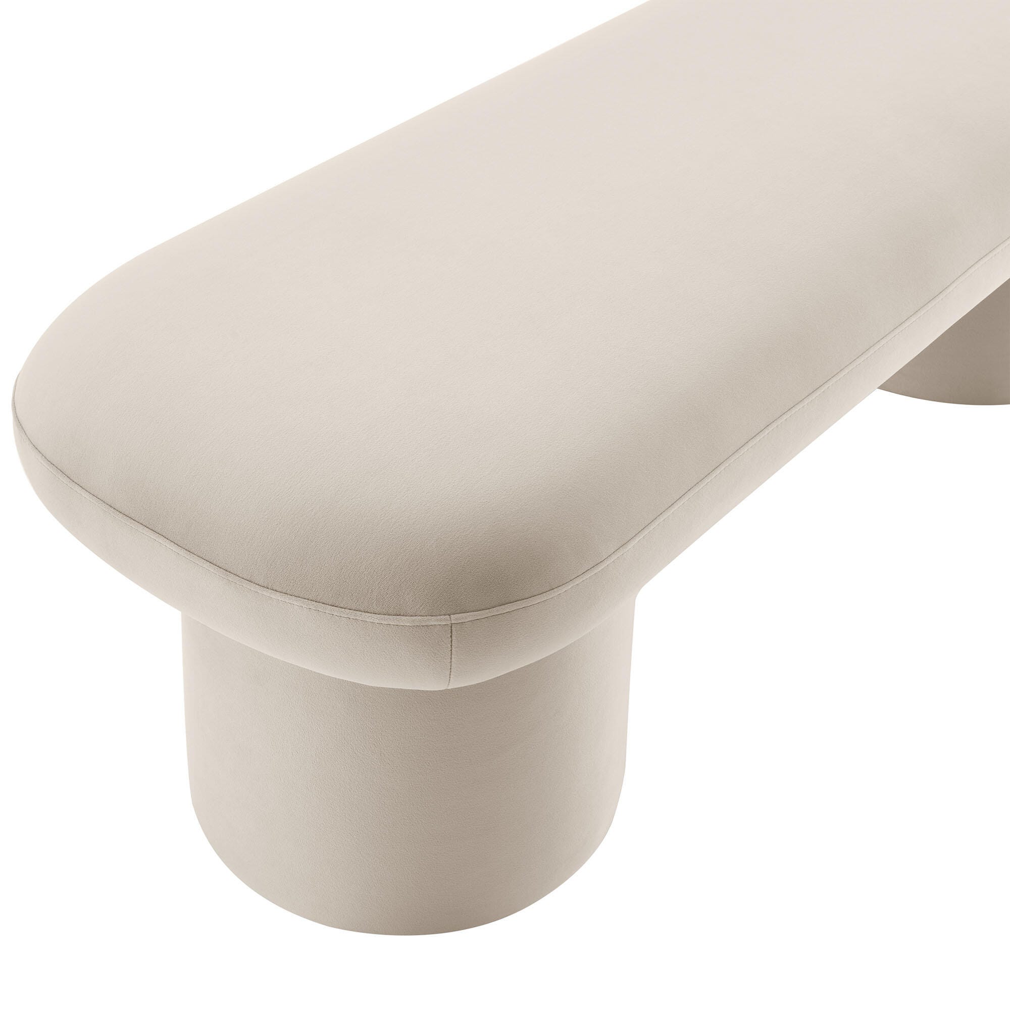 Modway Orla Bench, Almond, large