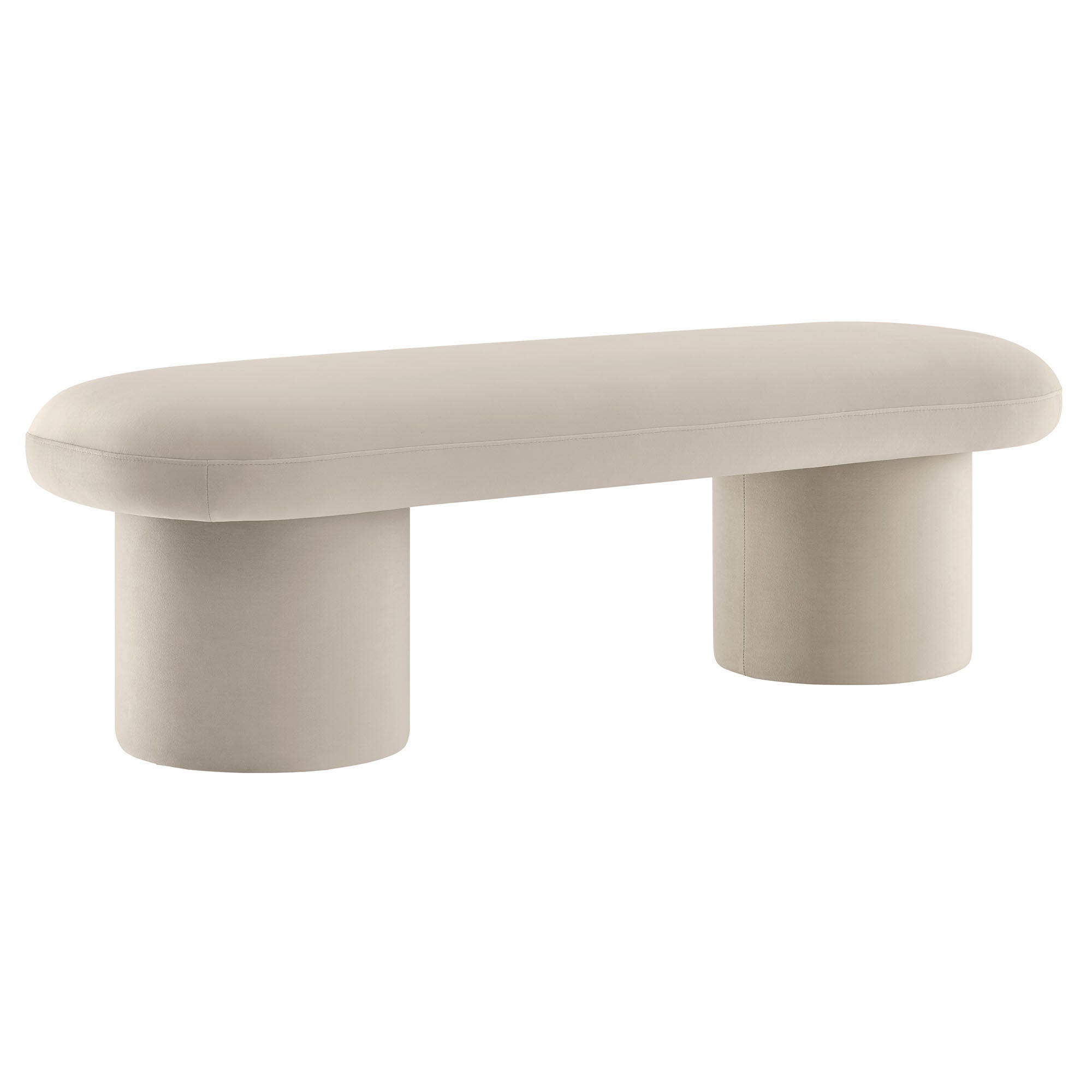 Modway Orla Bench, Almond, large