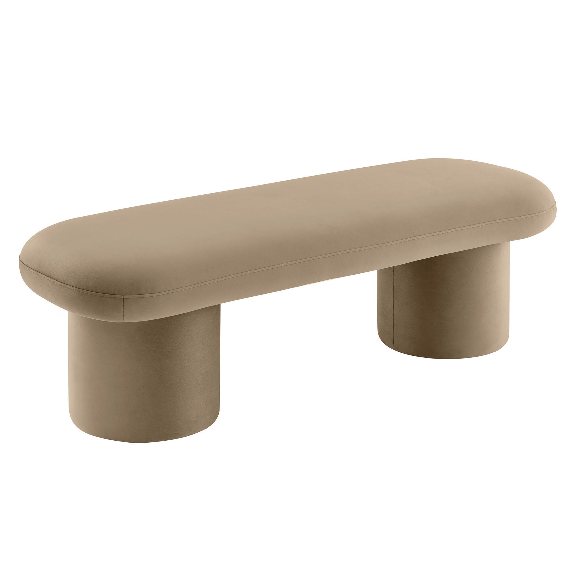 Modway Orla Bench, Taupe, large