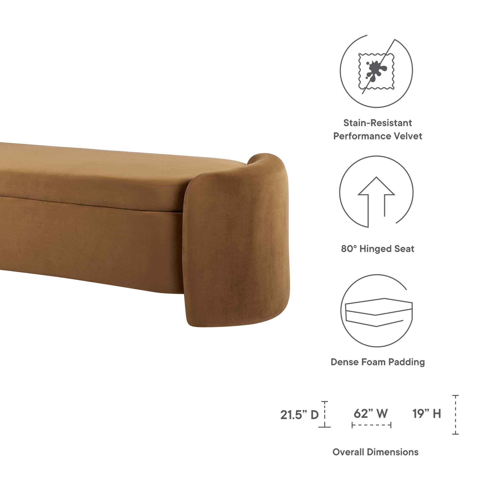 Modway Nebula Storage Bench, , large