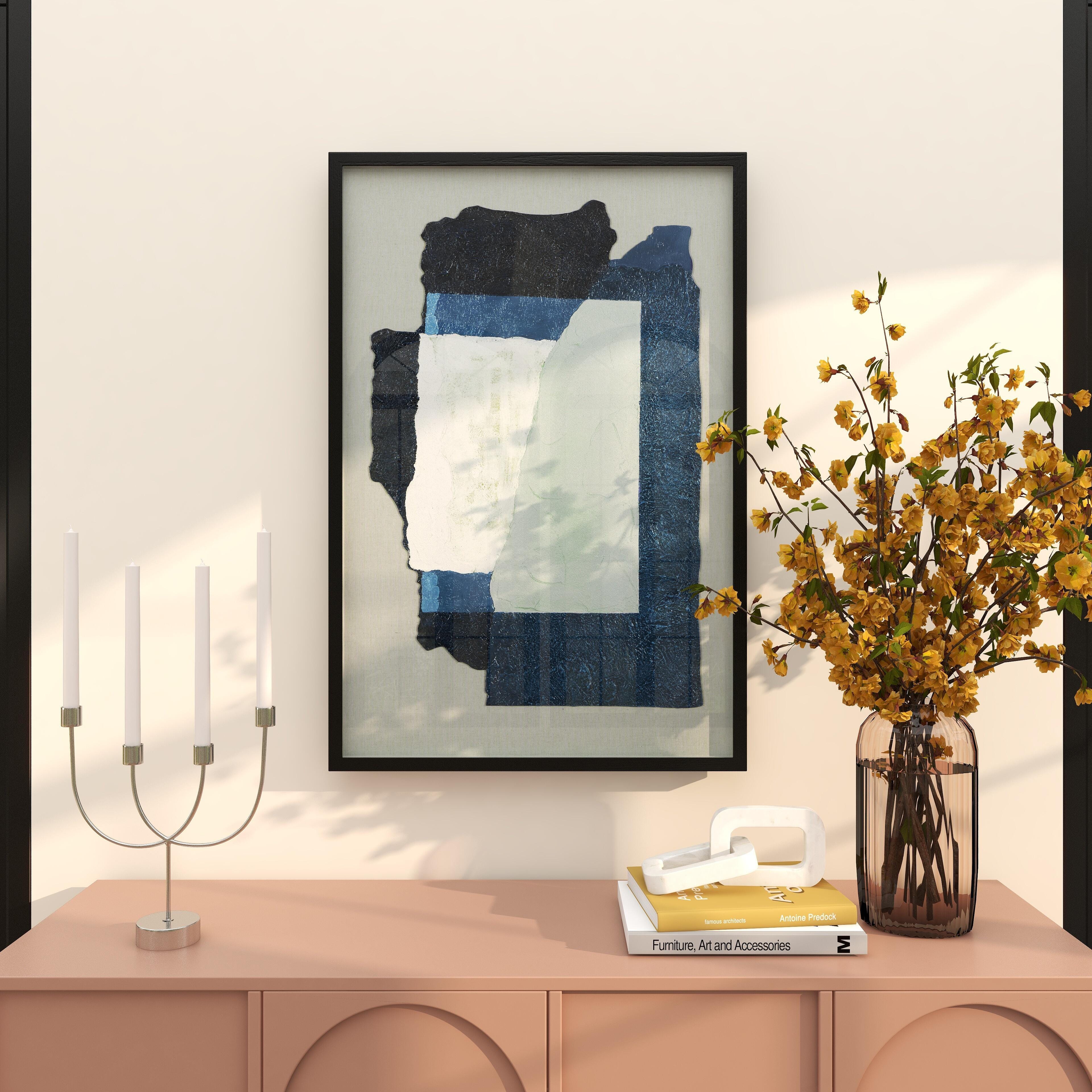 Bayberry Lane Abstract Layered 3D Wall Art 24" x 36", , large