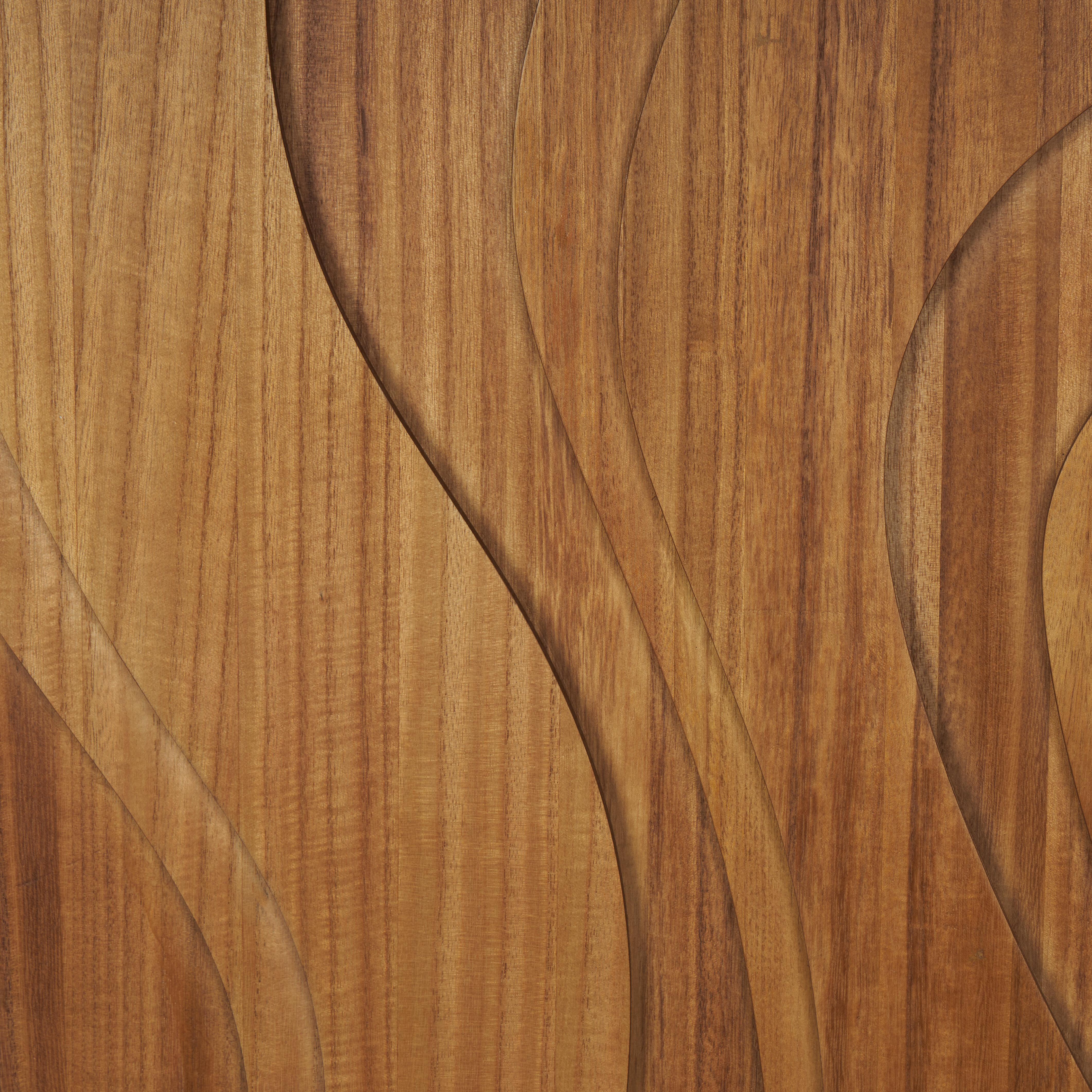 Bayberry Lane 2-Piece Abstract Wavy Carved Wall Decor, , large