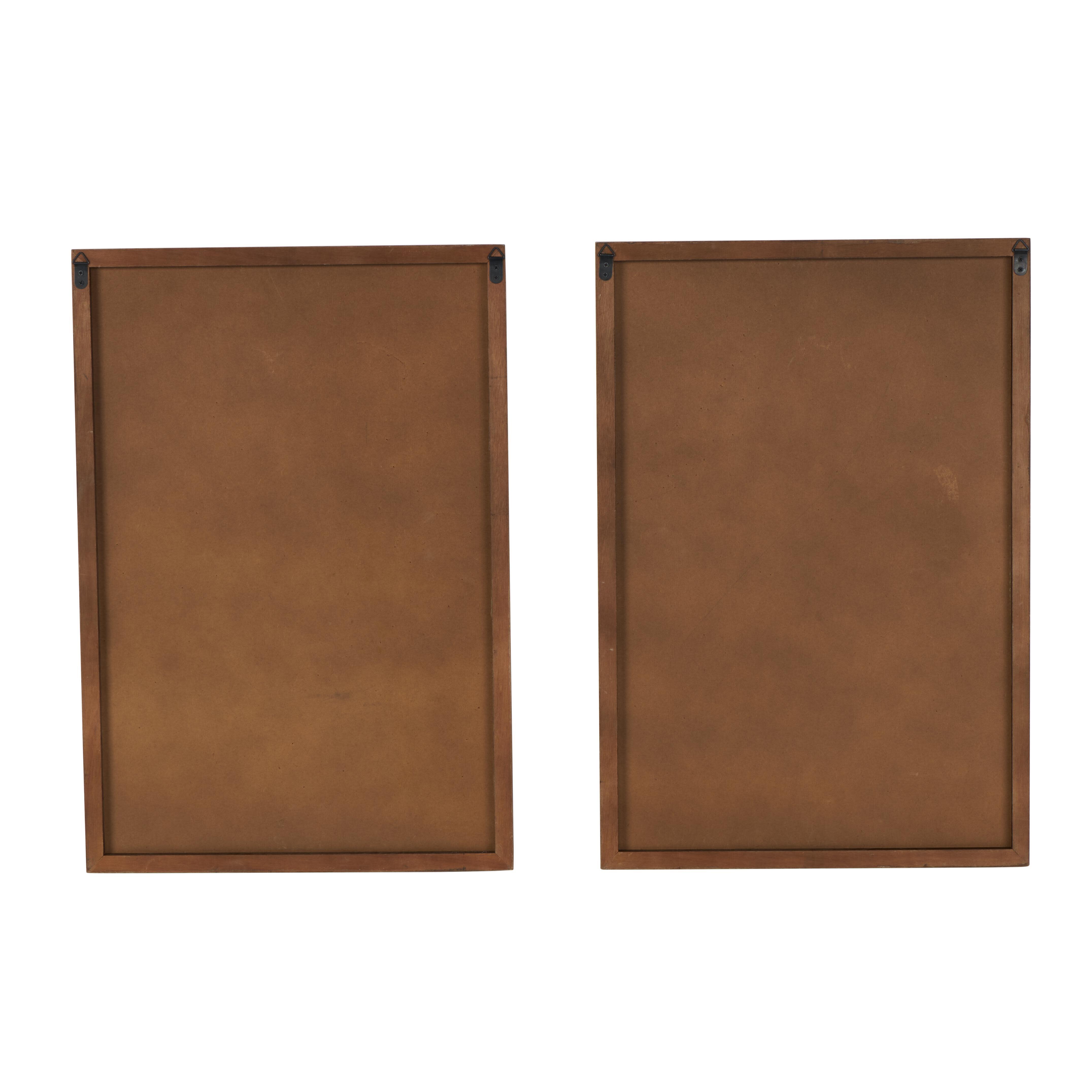 Bayberry Lane 2-Piece Abstract Wavy Carved Wall Decor, , large