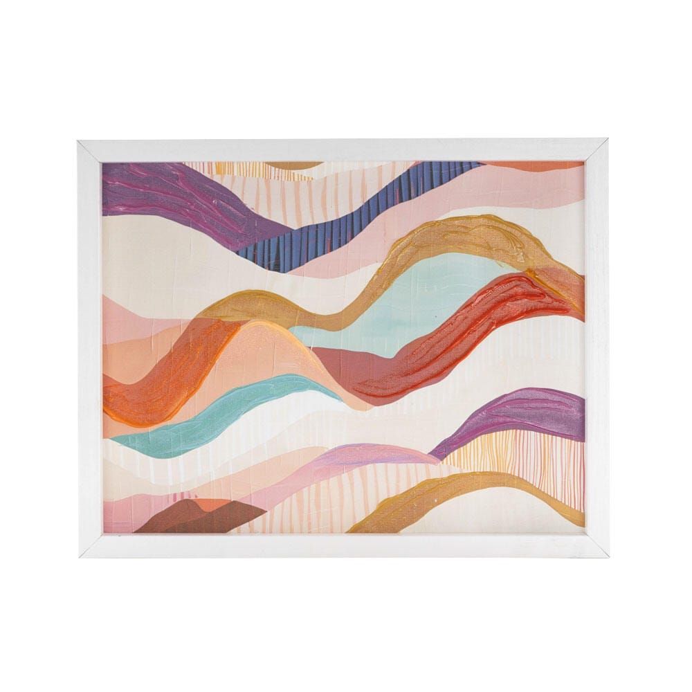 Bayberry Lane Decorative Wavy Wall Art 11" x 14", , large