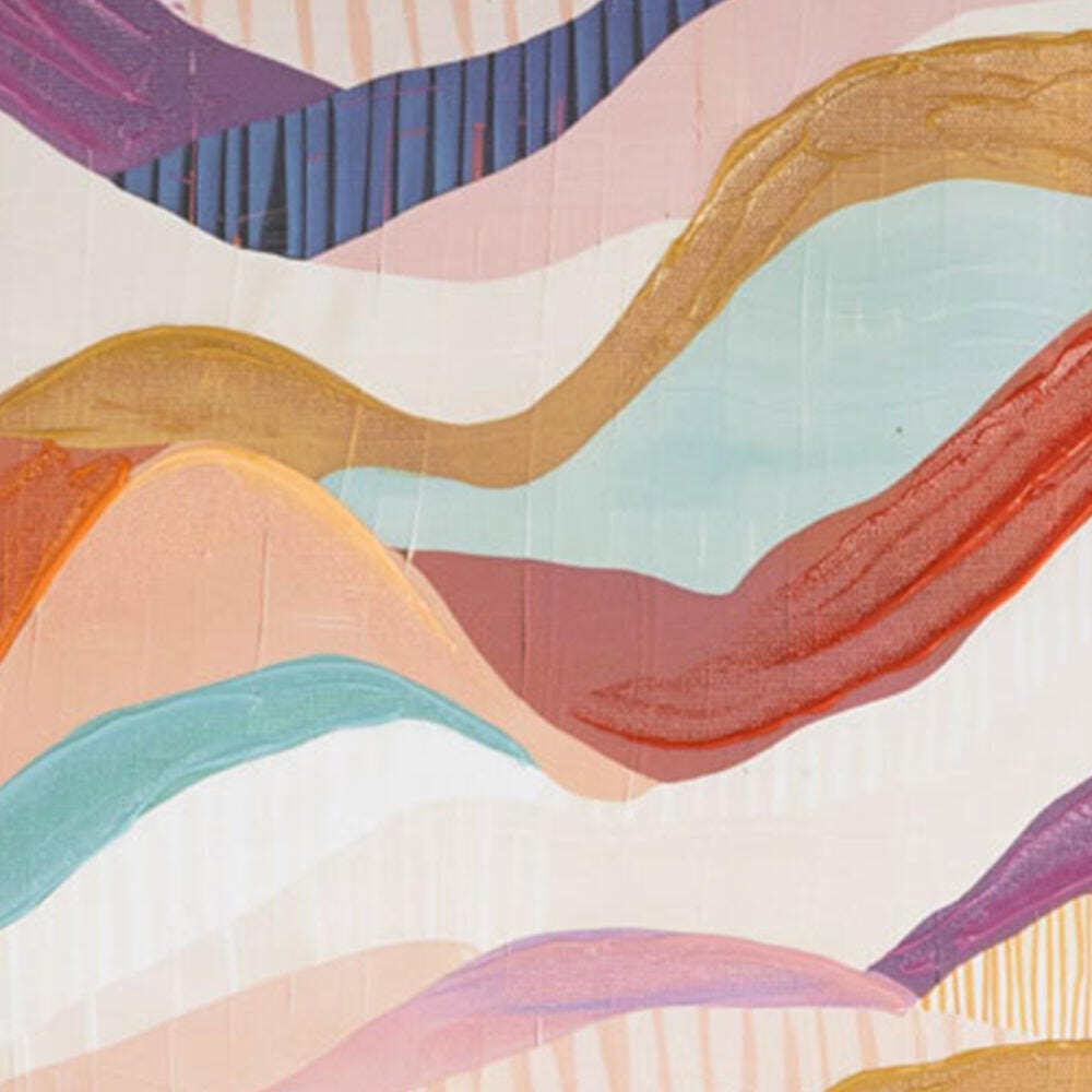 Bayberry Lane Decorative Wavy Wall Art 11" x 14", , swatch