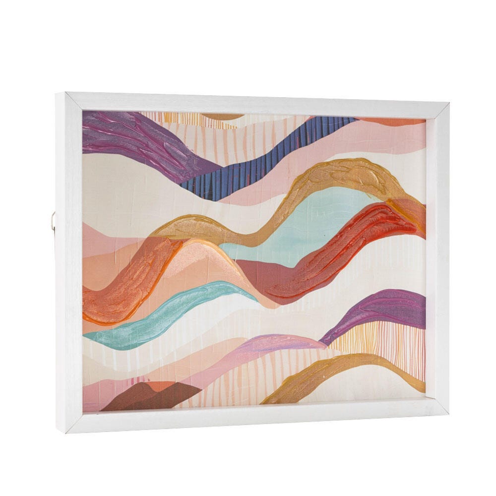 Bayberry Lane Decorative Wavy Wall Art 11" x 14", , large