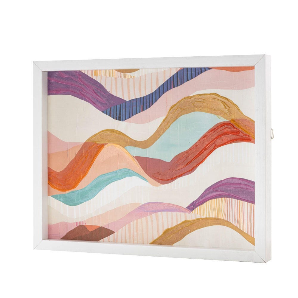 Bayberry Lane Decorative Wavy Wall Art 11" x 14", , large