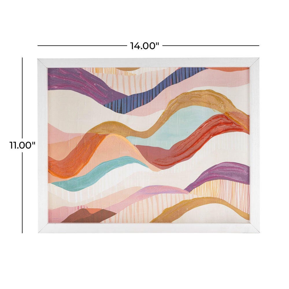 Bayberry Lane Decorative Wavy Wall Art 11" x 14", , large