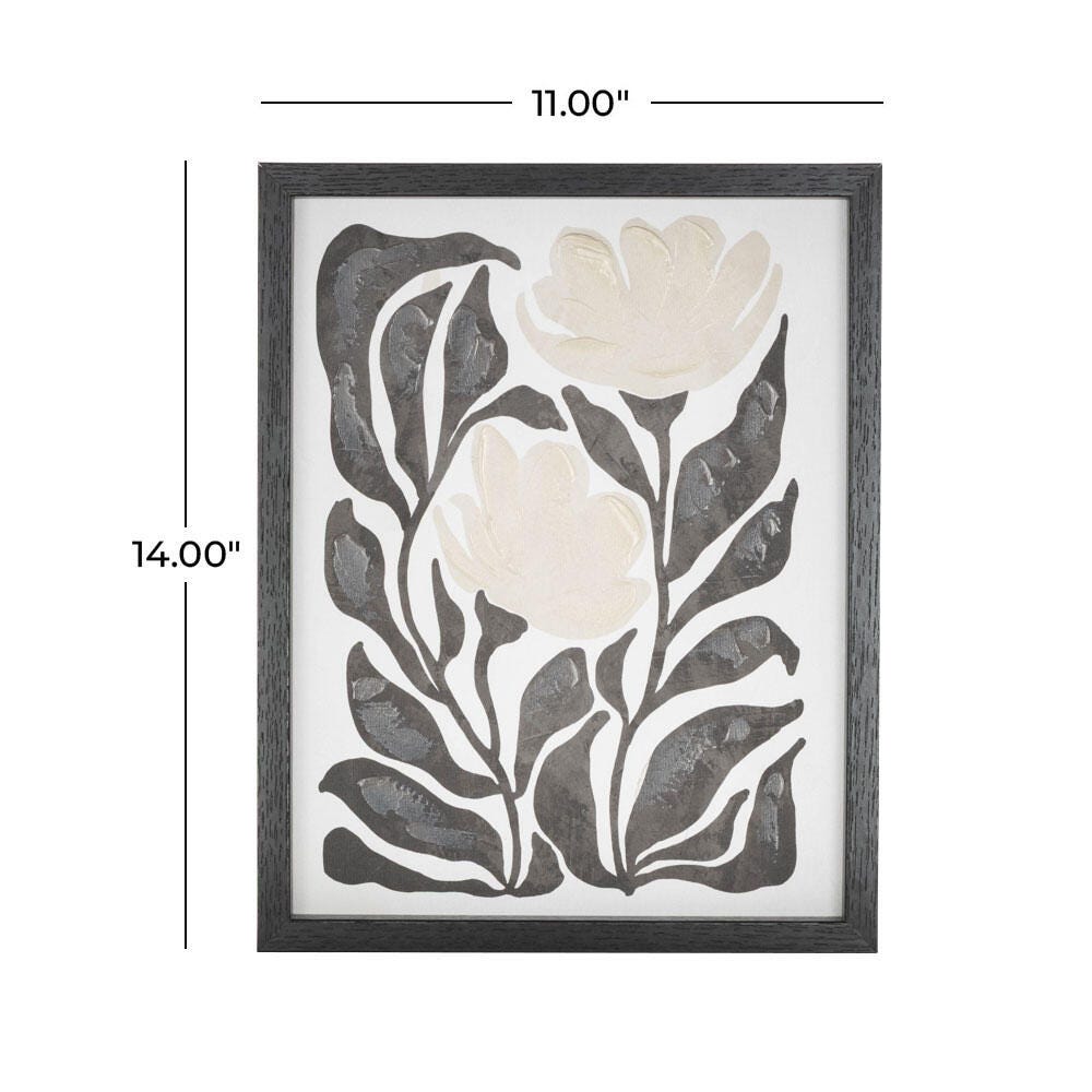 Bayberry Lane Floral Framed Wall Art 14" x 11", , large