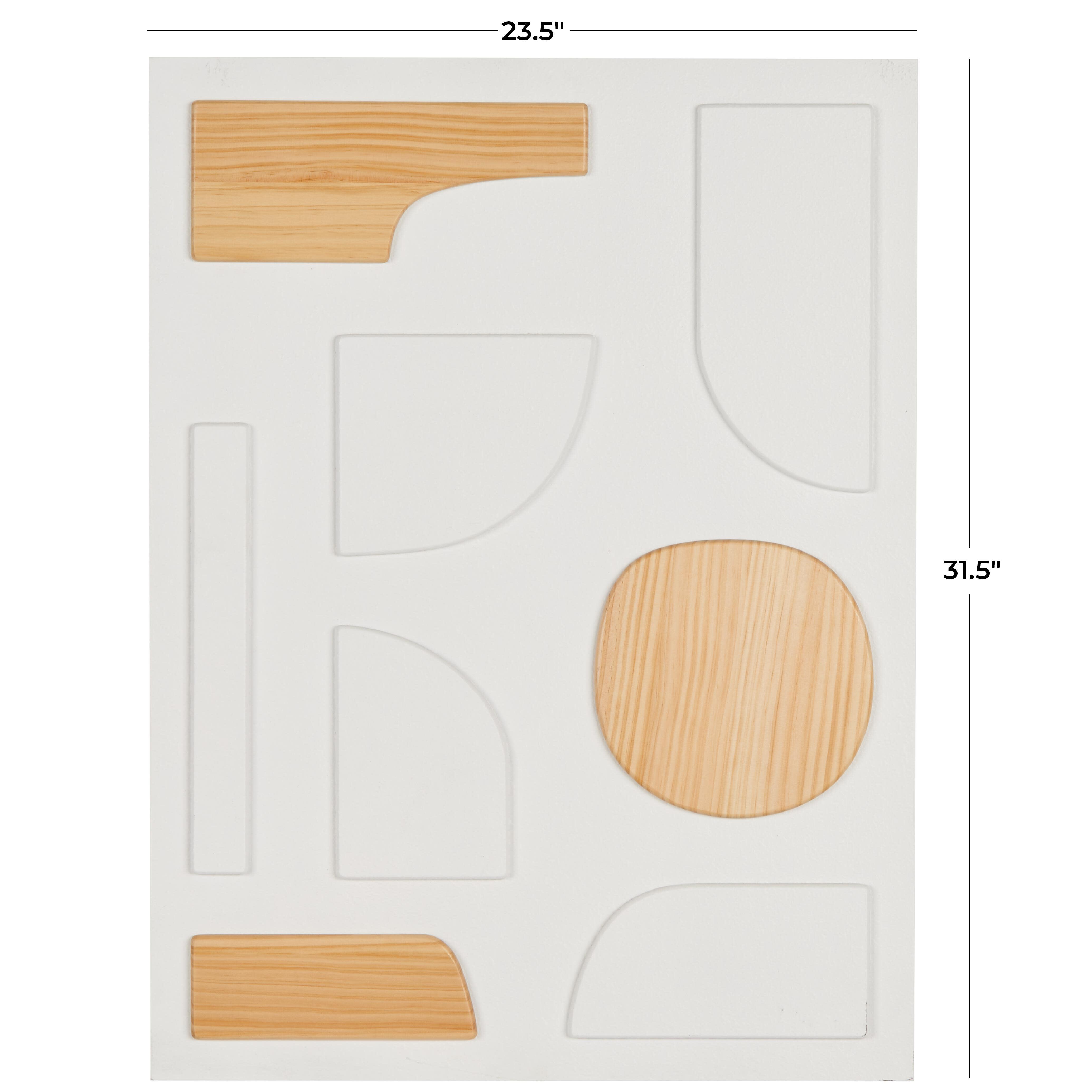 Bayberry Lane Dimensional Art Deco Shapes Wall Decor, , large