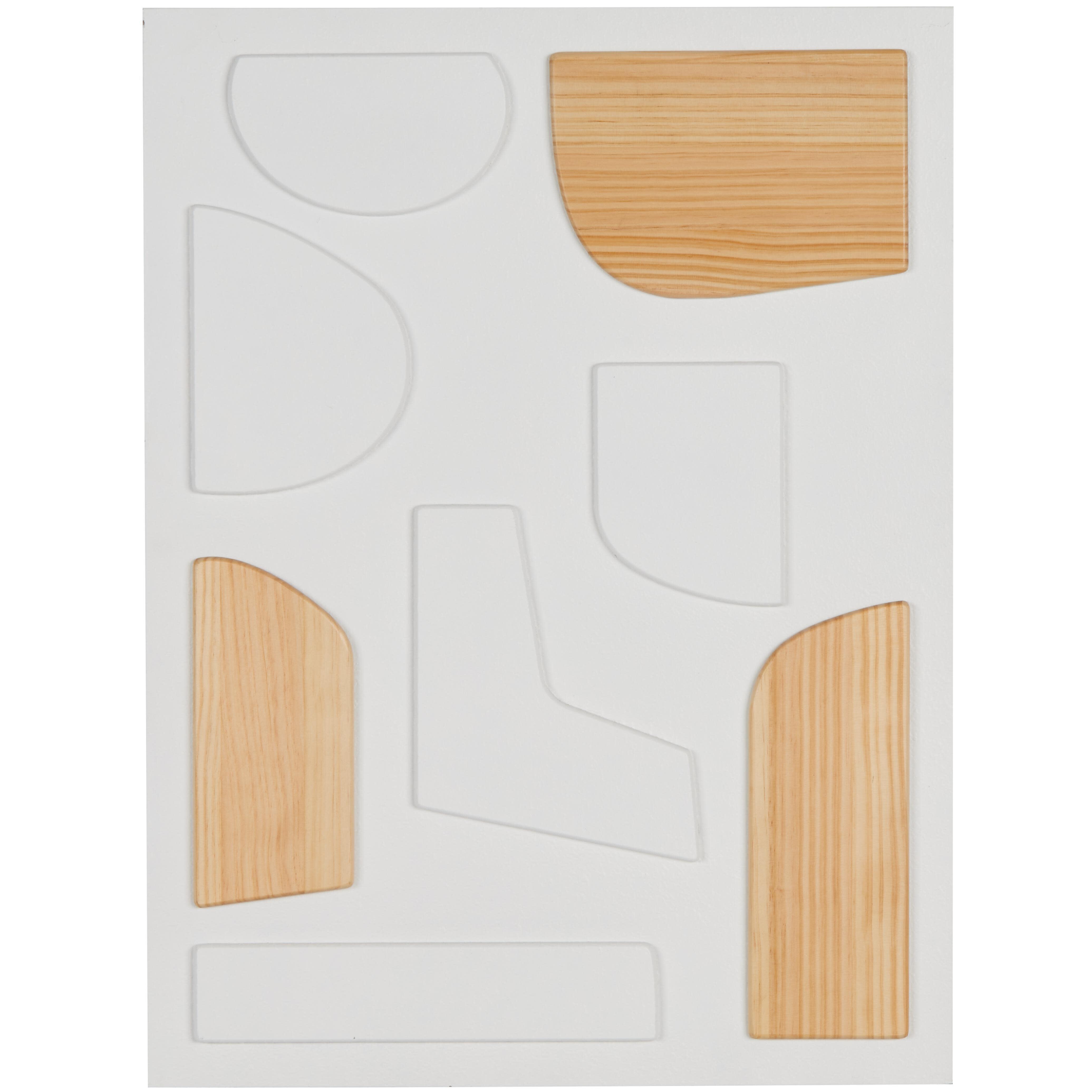 Bayberry Lane Geometric Dimensional Art Deco Shapes Wall Decor, , large