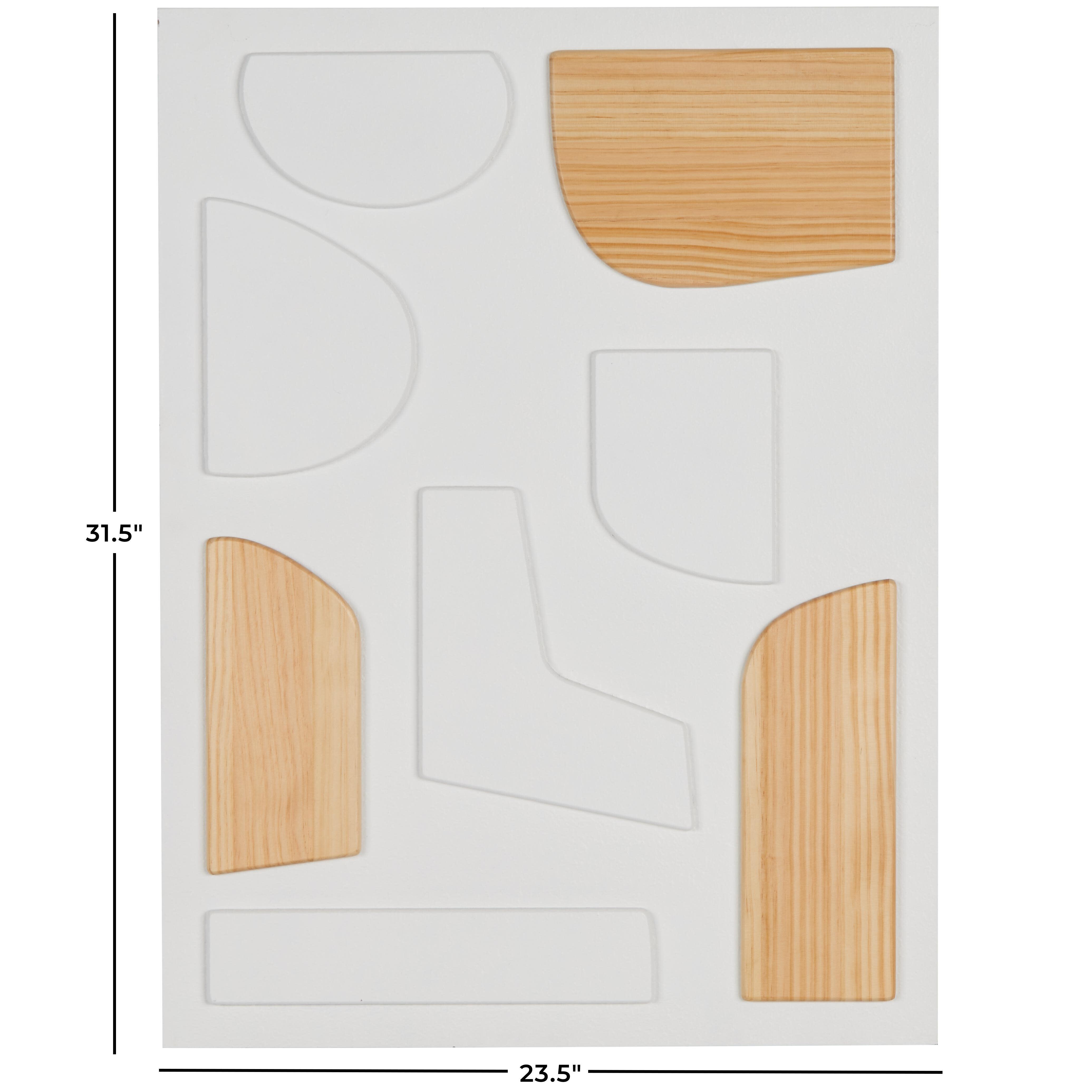 Bayberry Lane Geometric Dimensional Art Deco Shapes Wall Decor, , large