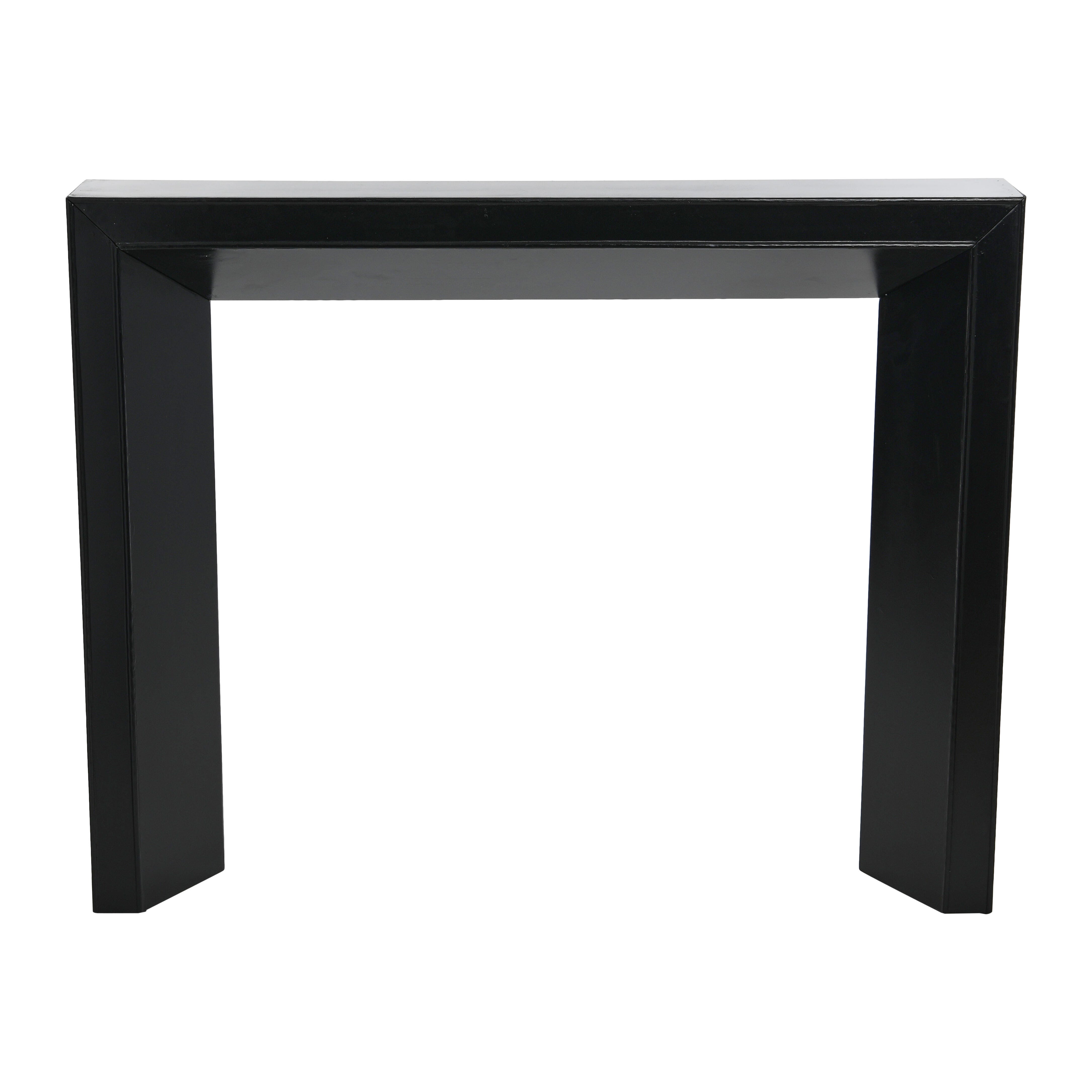 Storied Home 60" Decorative Fireplace Mantel, Black, large