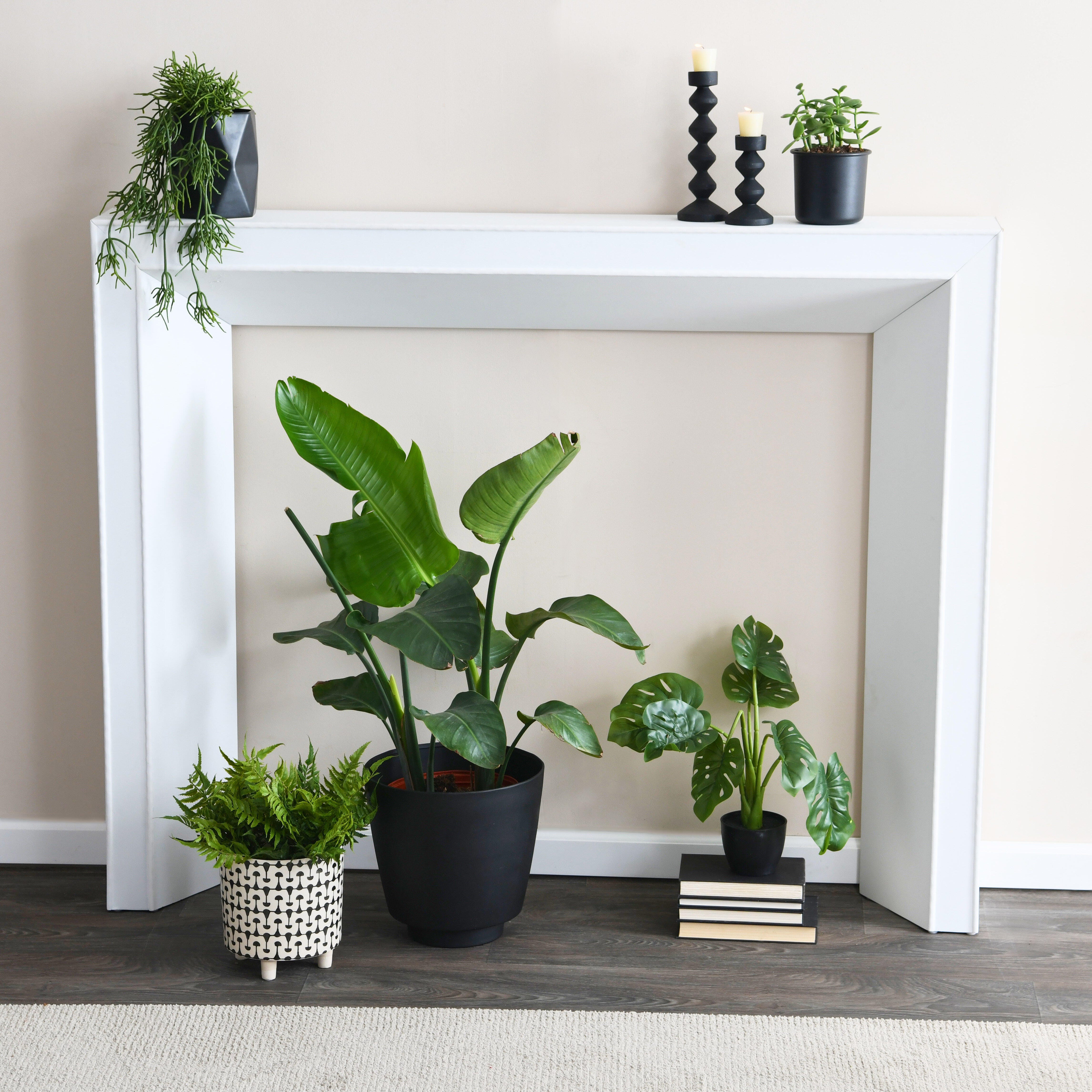 Storied Home 60" Decorative Fireplace Mantel, White, rollover