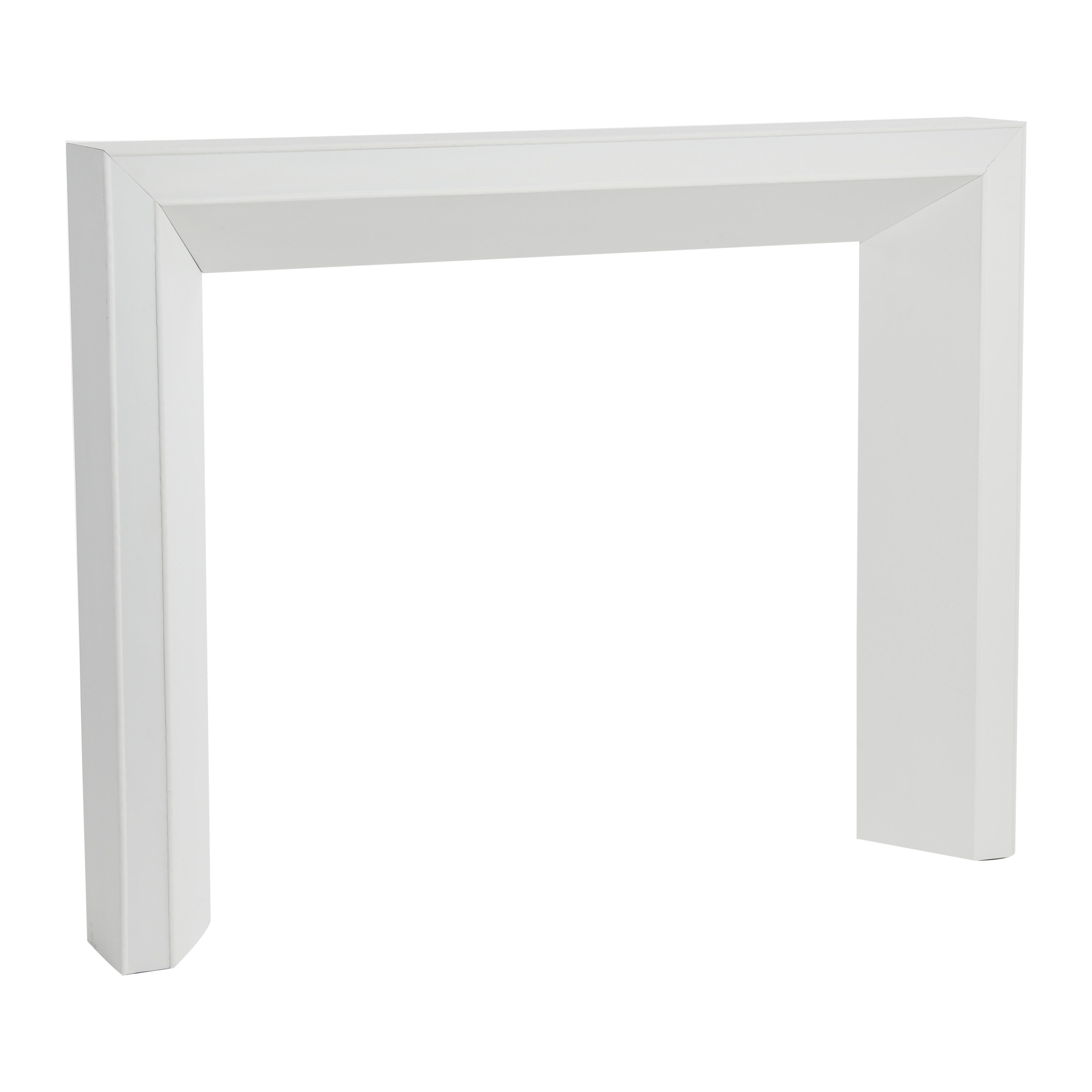 Storied Home 60" Decorative Fireplace Mantel, White, large