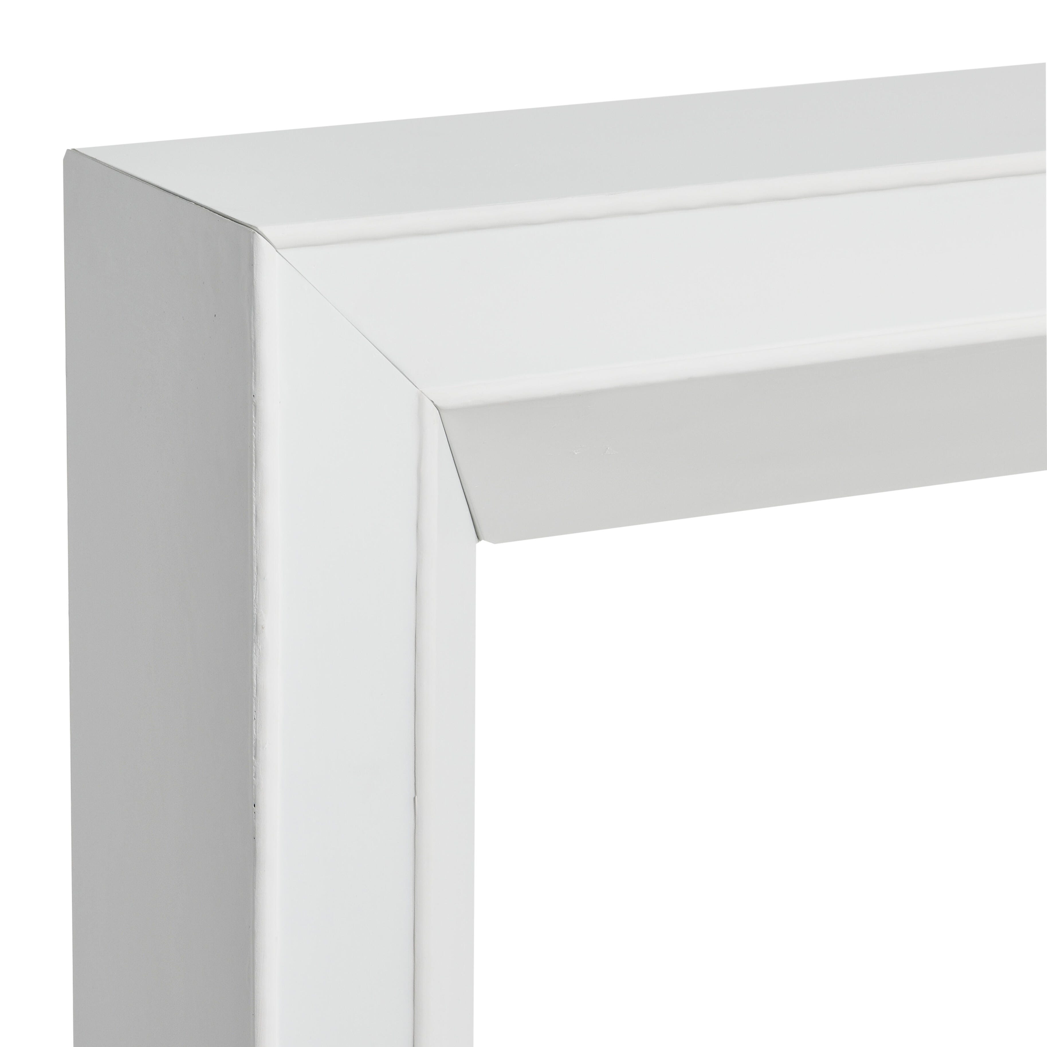 Storied Home 60" Decorative Fireplace Mantel, White, large