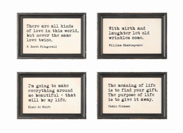 Storied Home Quotes Wall Decor (Set of 4), , large