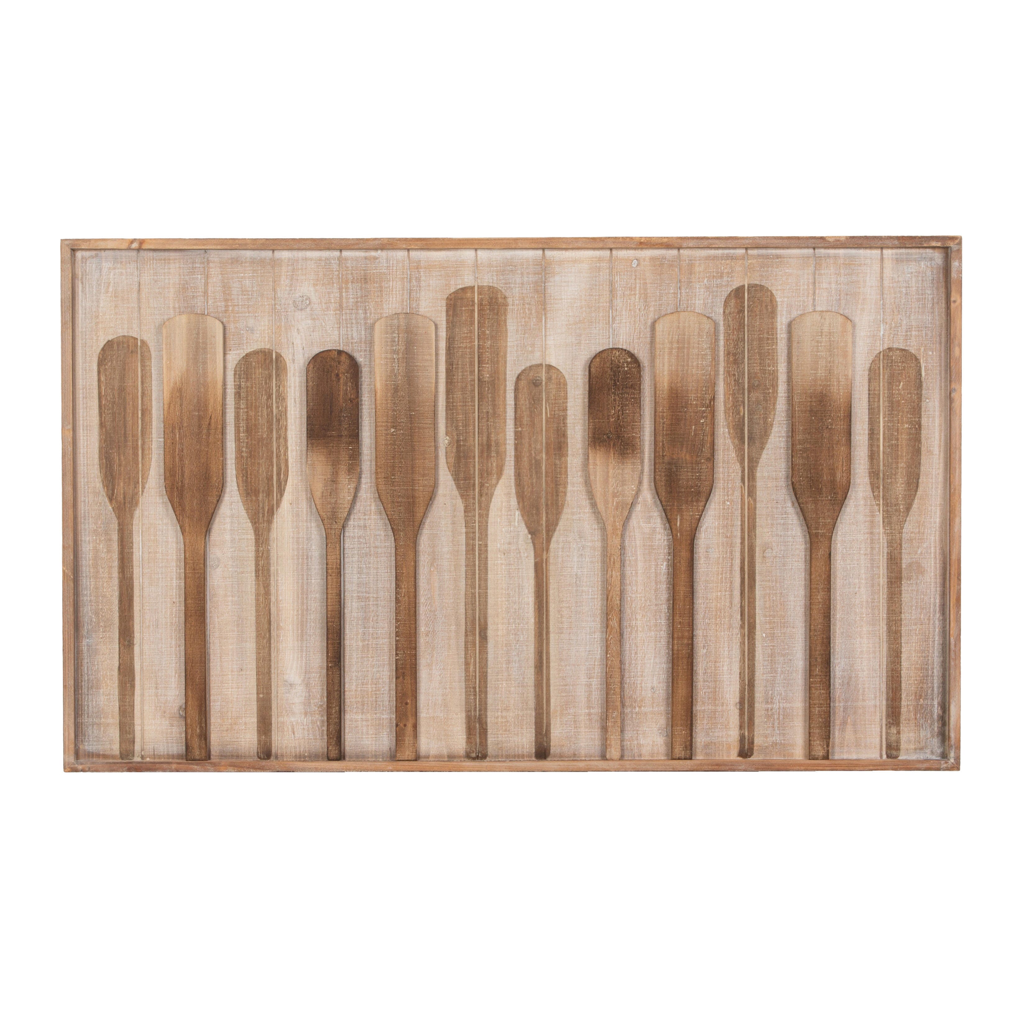 Storied Home Raised Paddles Wall Decor, , large