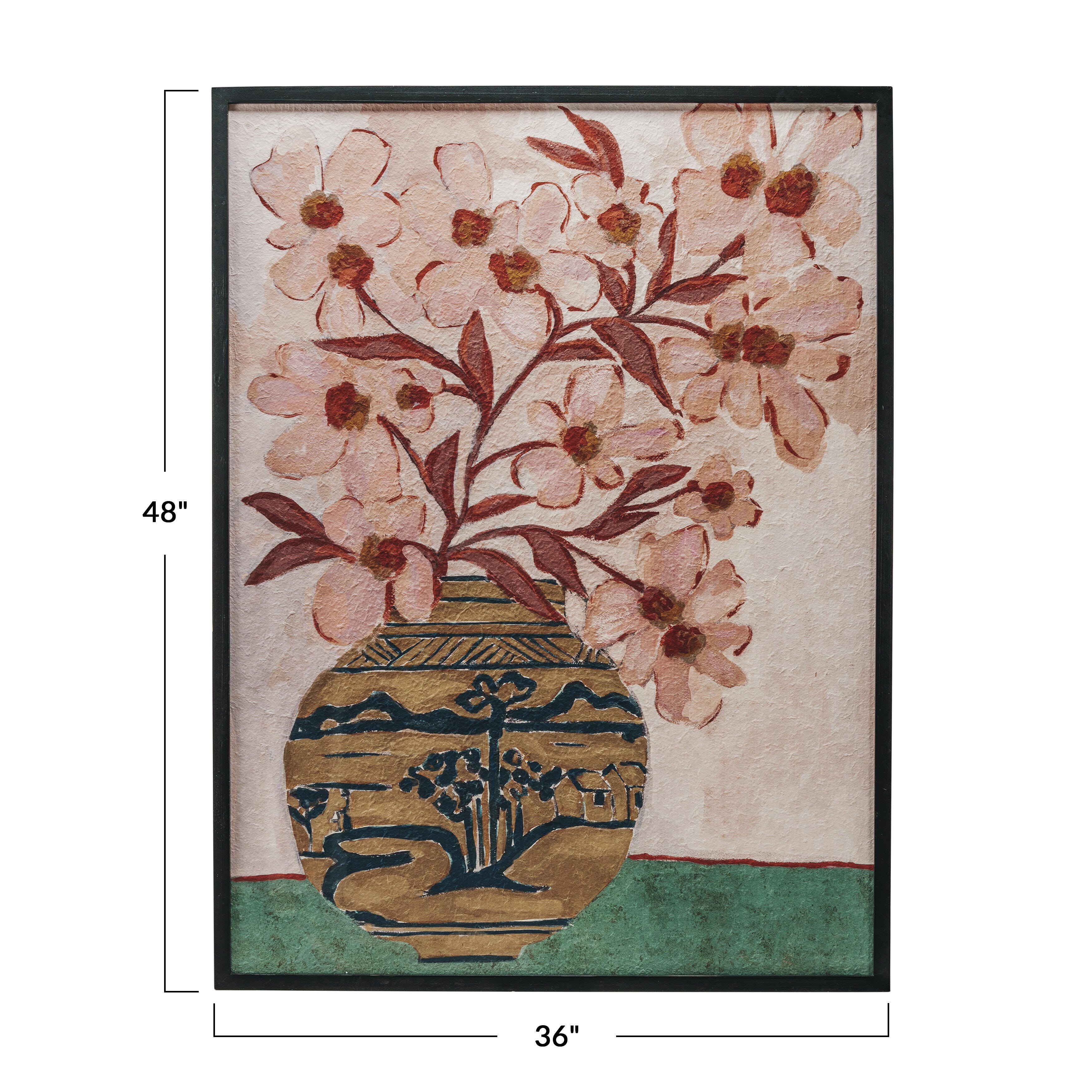 Storied Home Floral Vase Wall Decor, , large