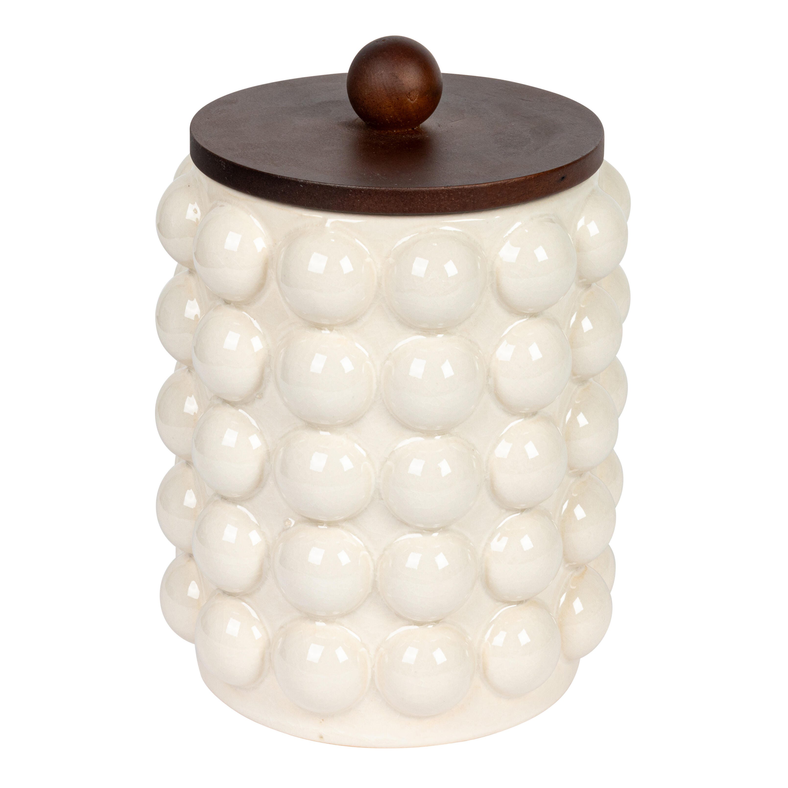 Storied Home 6" Stoneware Canister, , large