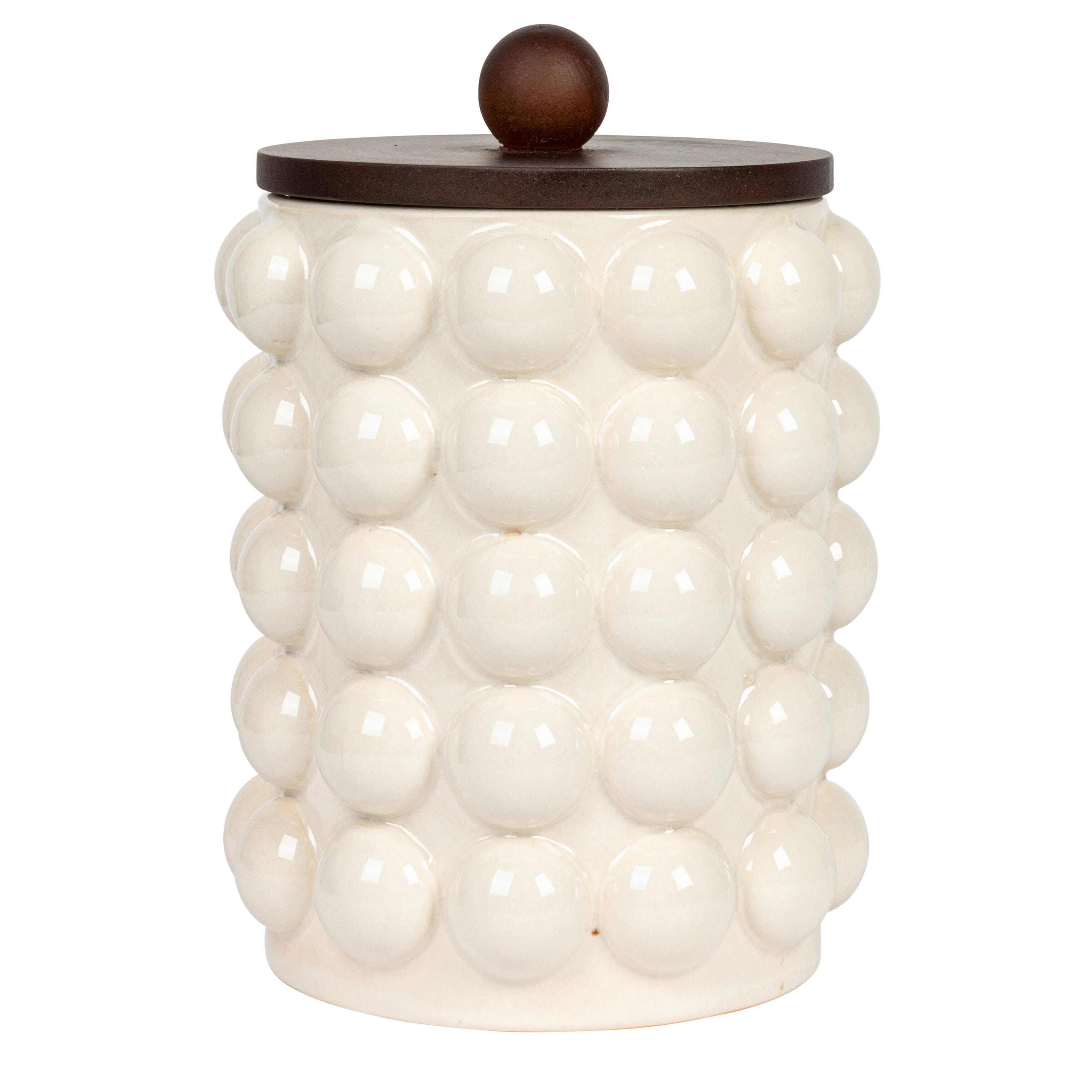 Storied Home 6" Stoneware Canister, , large