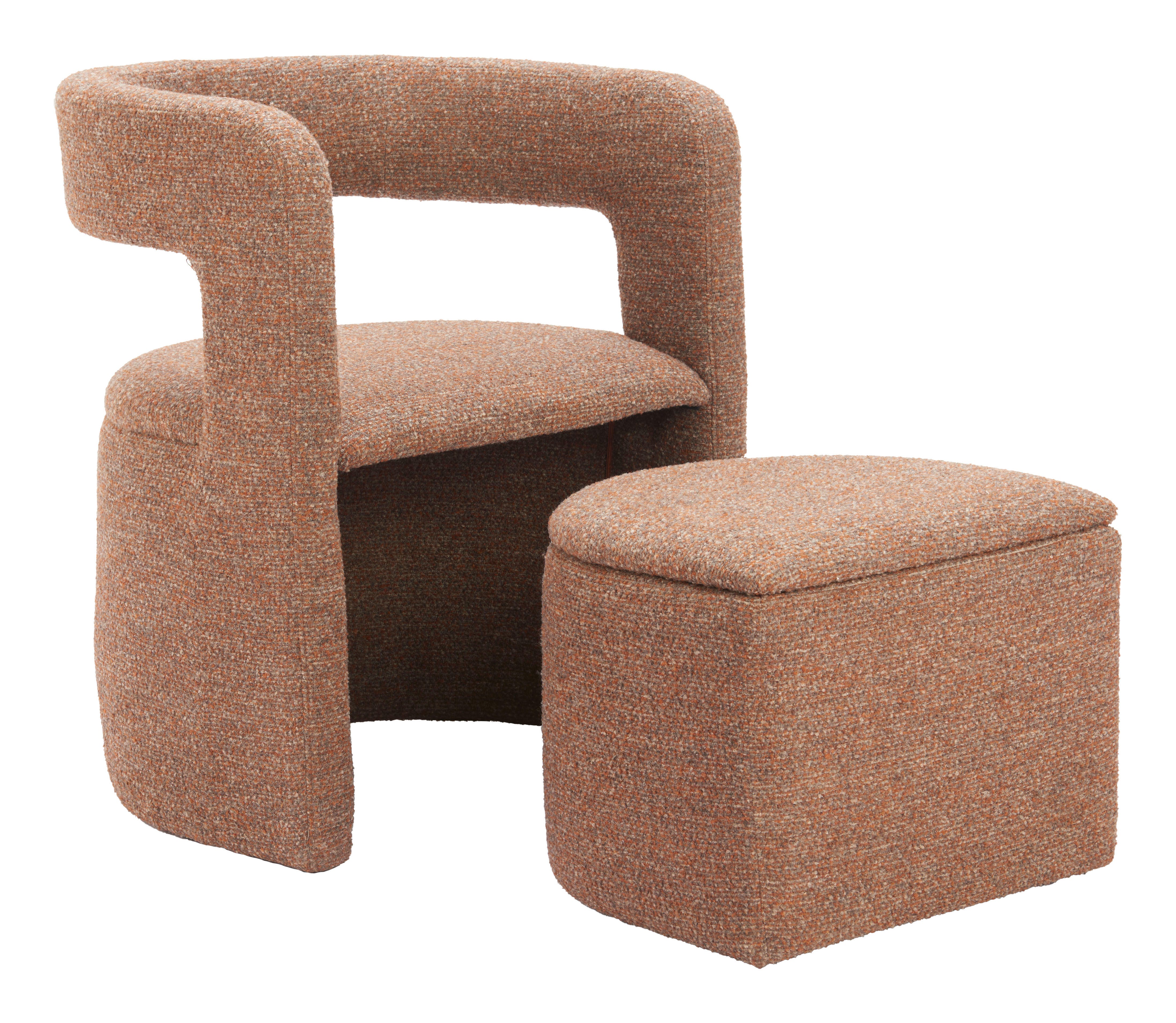 Erika Home Atria Accent Chair and Ottoman, , large