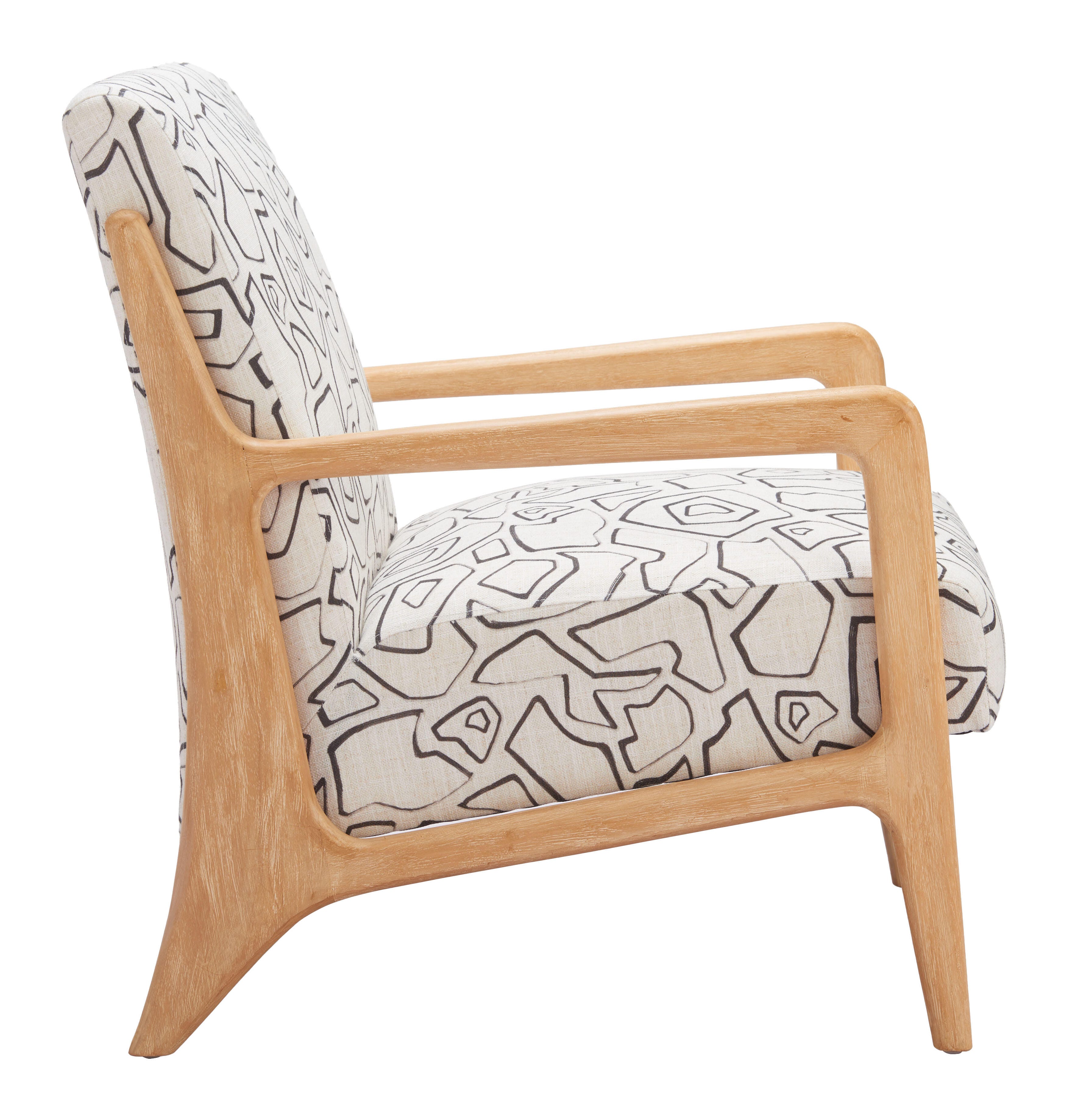 Erika Home Runa Accent Chair, Beige/Natural, large
