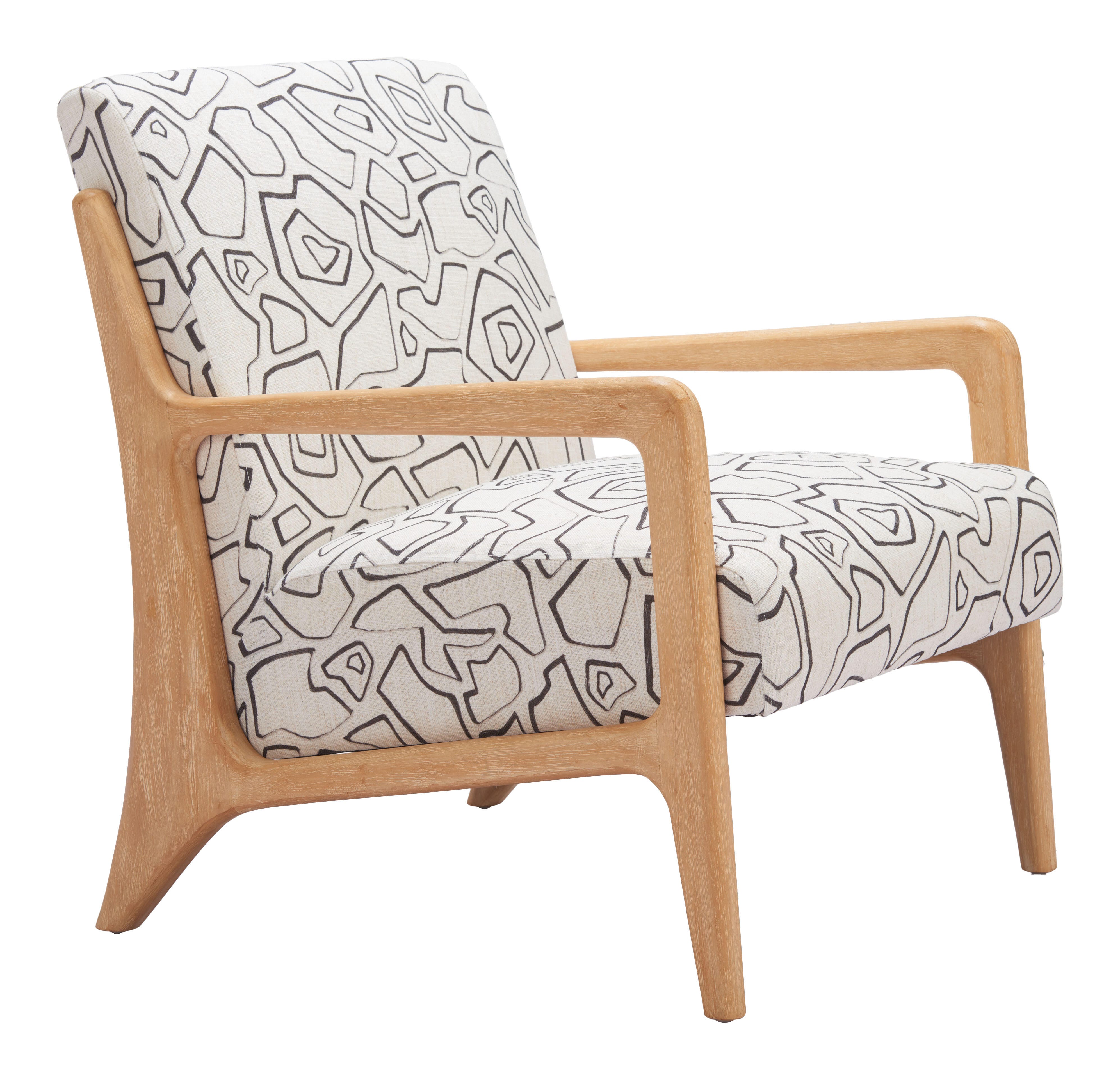 Erika Home Runa Accent Chair, Beige/Natural, large