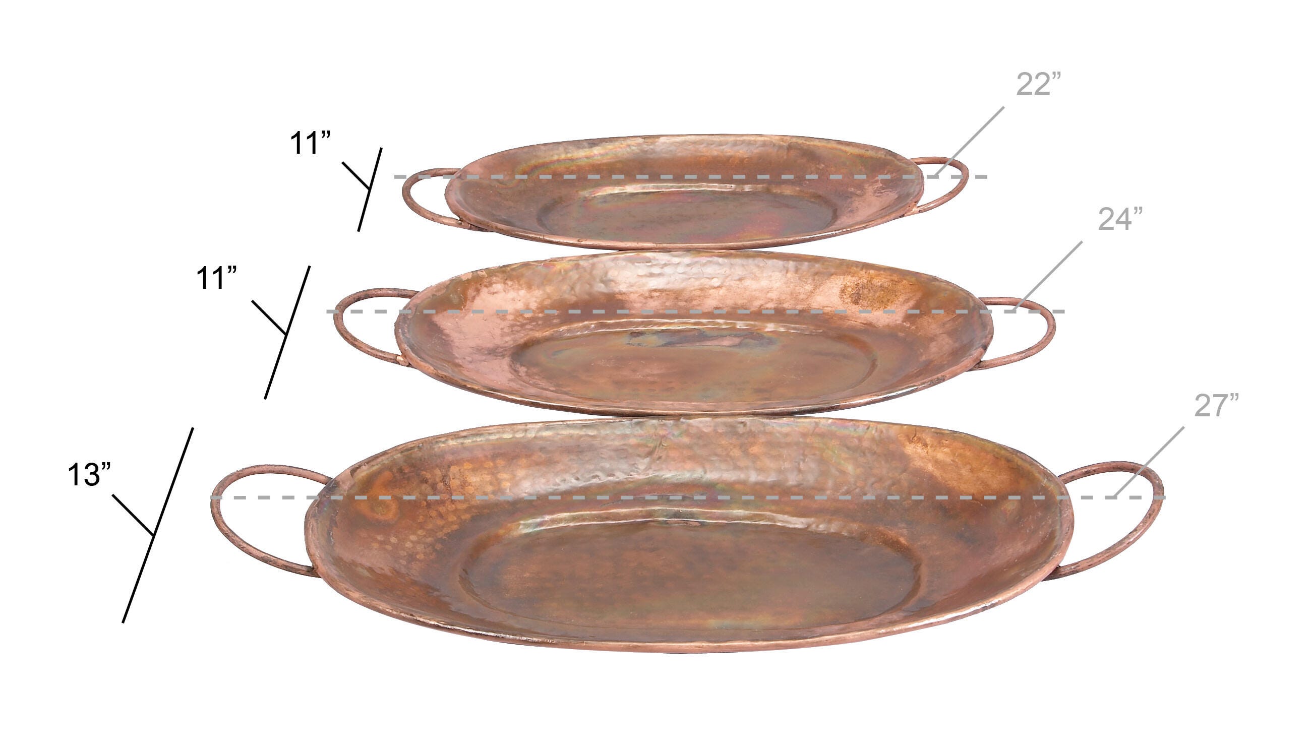 Bayberry Lane Decor Tray (Set Of 3), , large